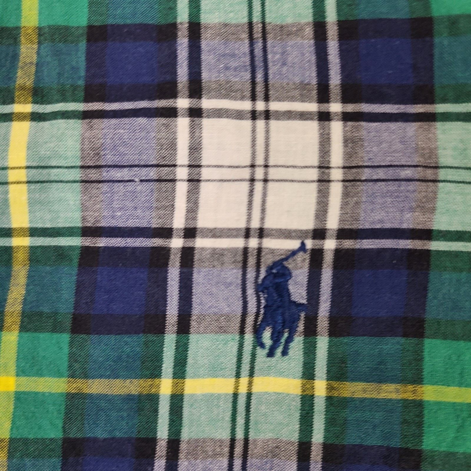 Lauren Ralph Lauren Ralph Lauren Classic Fit X-Large Navy/green/yellow Plaid Size US XL / EU 56 / 4 - 2 Thumbnail