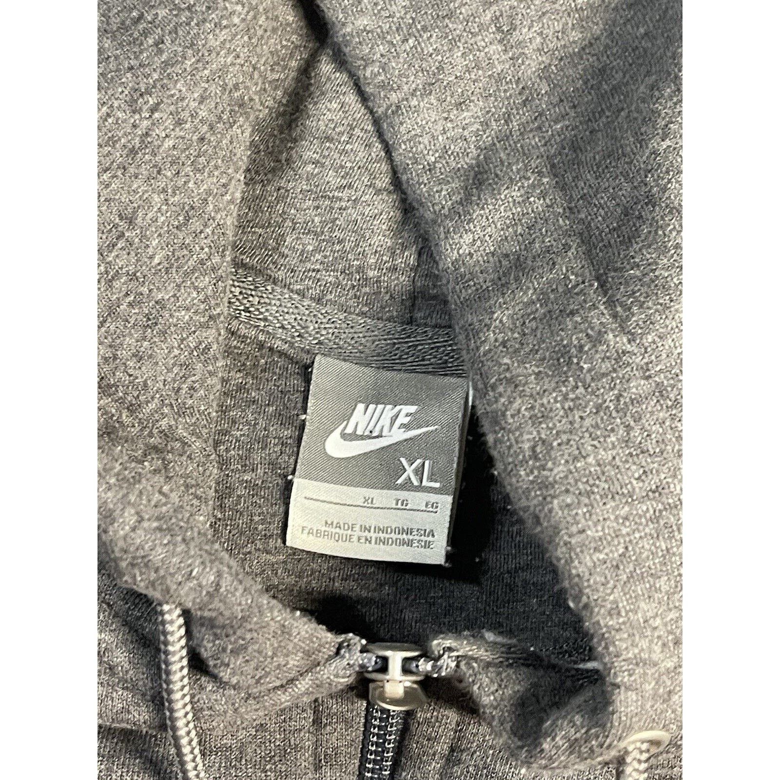 Nike Vintage Nike Fleece Team Nike Full Zip Hoodie Grey XL Size US XL / EU 56 / 4 - 4 Thumbnail