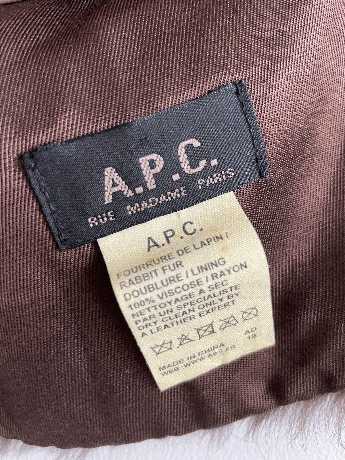 A.P.C. A.P.C. Real rabbit fur shirt scarf Size ONE SIZE - 4 Thumbnail