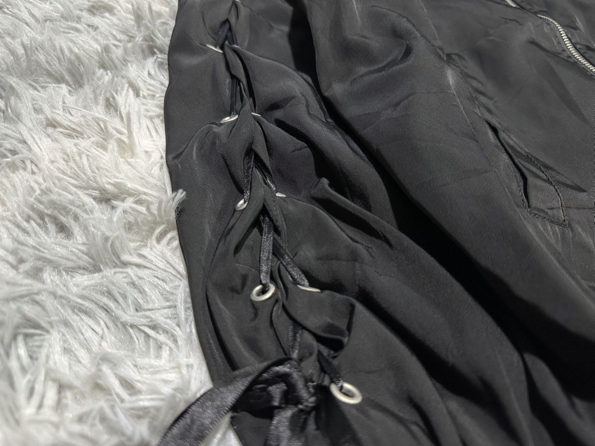 Japanese Brand 🔥Sick Y2K Japanese Bondage Laces Up Bomber Jacket Vkei Punk Size US M / EU 48-50 / 2 - 5 Thumbnail