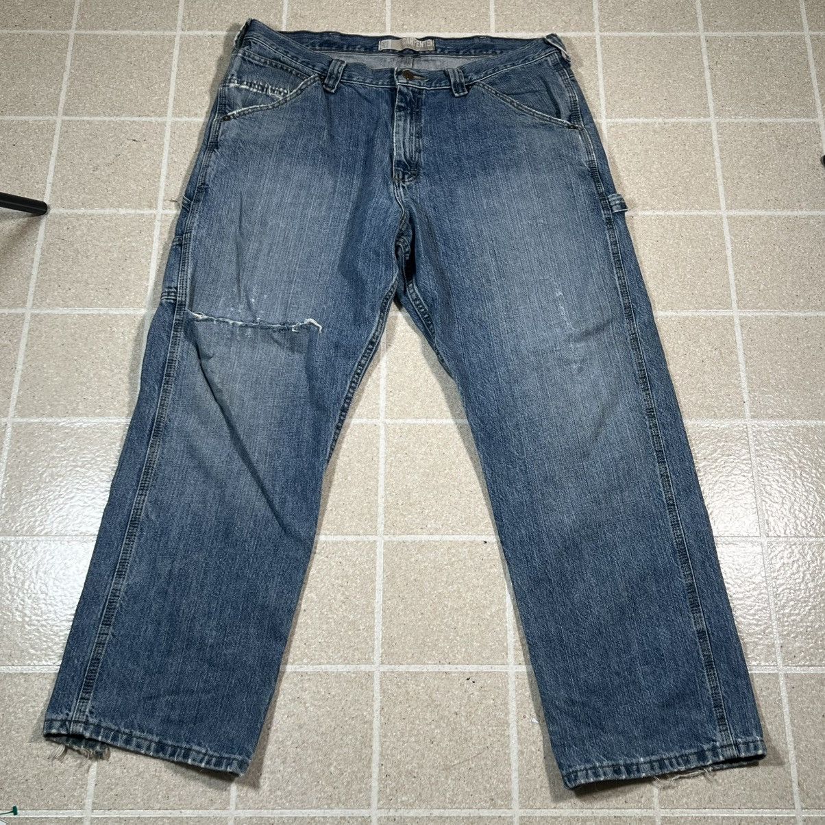 Lee Lee Jeans Loose Fit Carpenter Workwear Distress Pants Baggy Size US 36 / EU 52 - 6 Thumbnail