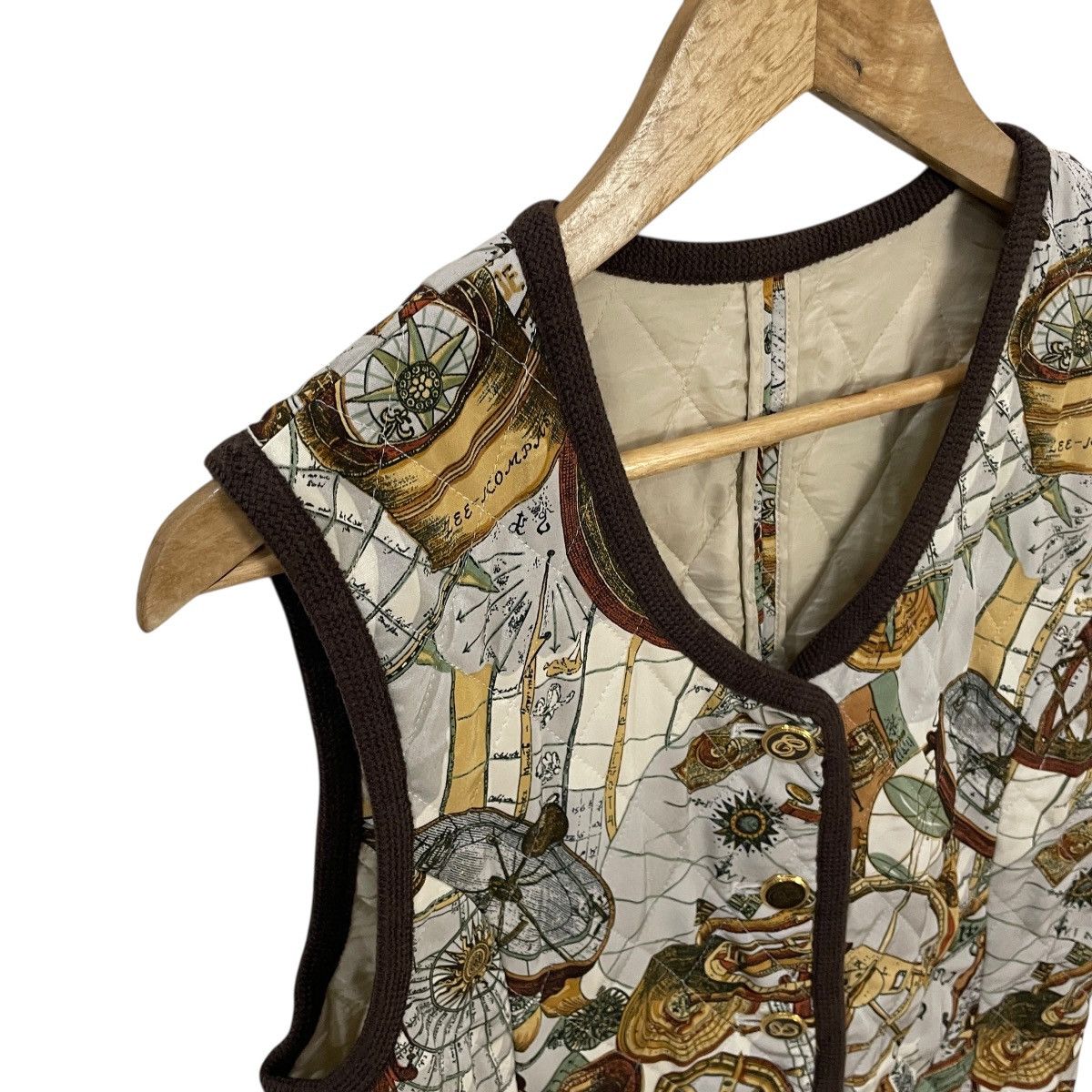 Japanese Brand Vintage Toshima Art Fullprint Vest Size M / US 6-8 / IT 42-44 - 6 Thumbnail