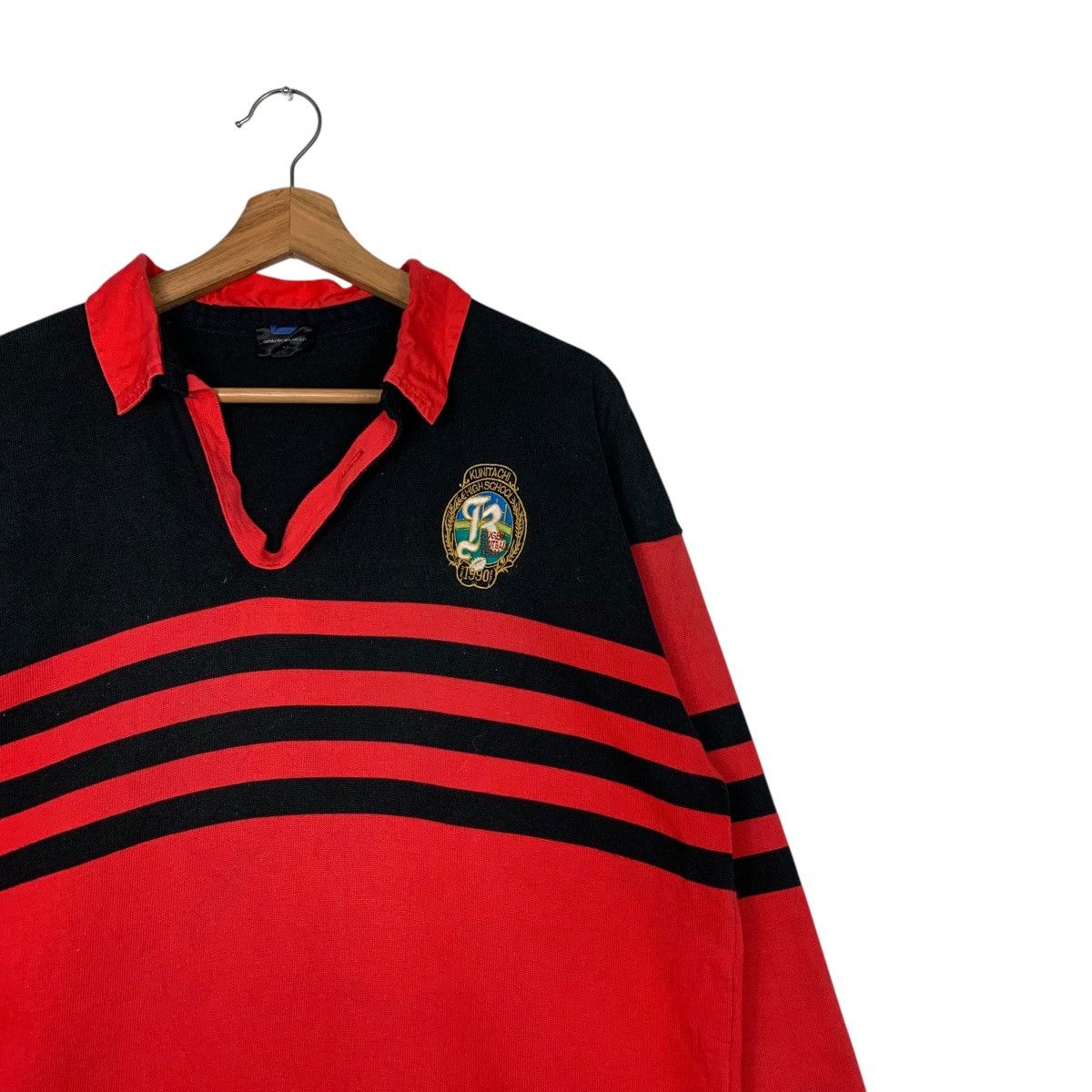Vintage SUZUKI Sports Polo Rugby Shirt Kunitachi #1903-C83 Size US L / EU 52-54 / 3 - 5 Thumbnail