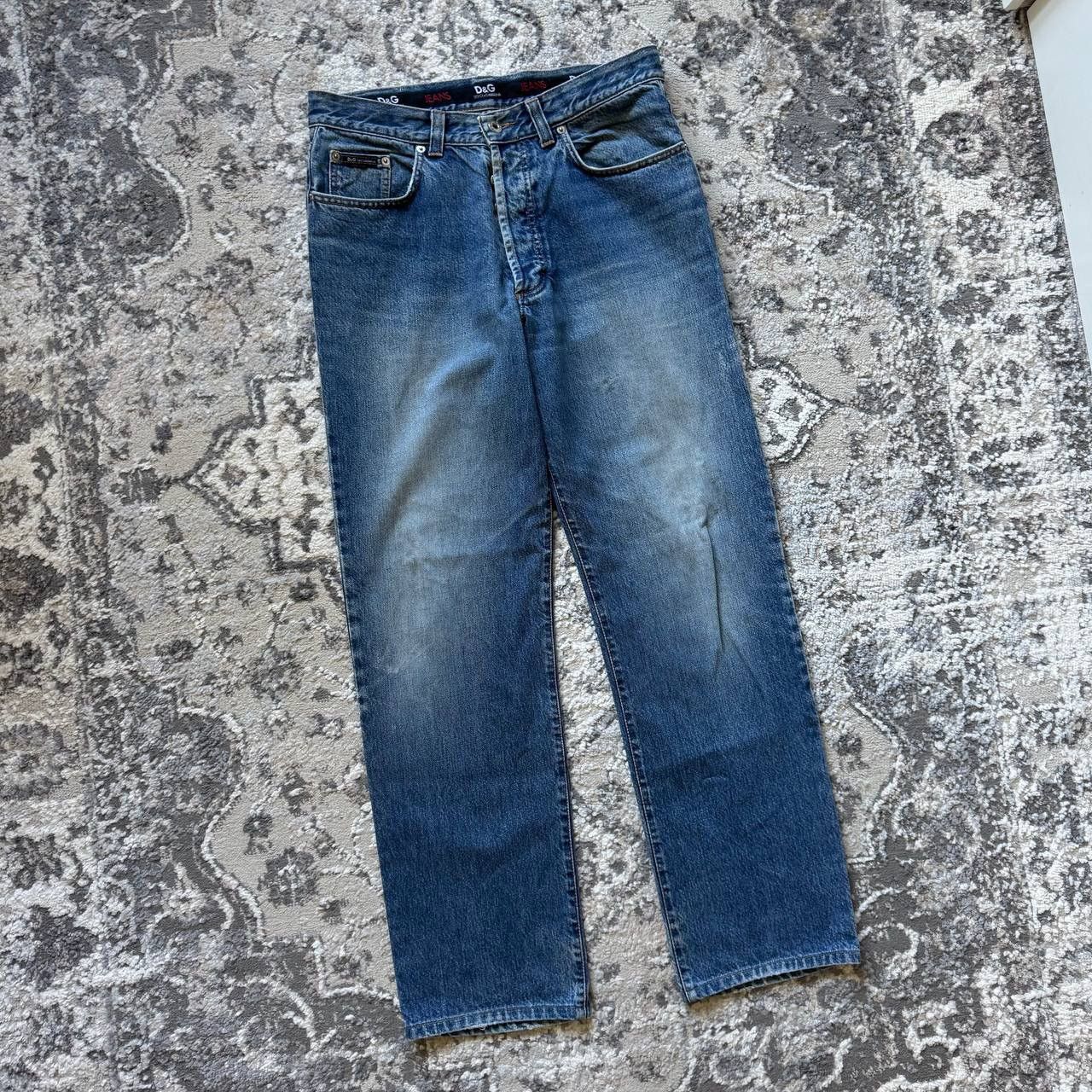 Dolce & Gabbana Crazy Vintage Dolce & Gabbana Straight Heavy Relaxed Jeans Size US 34 / EU 50 - 2 Thumbnail