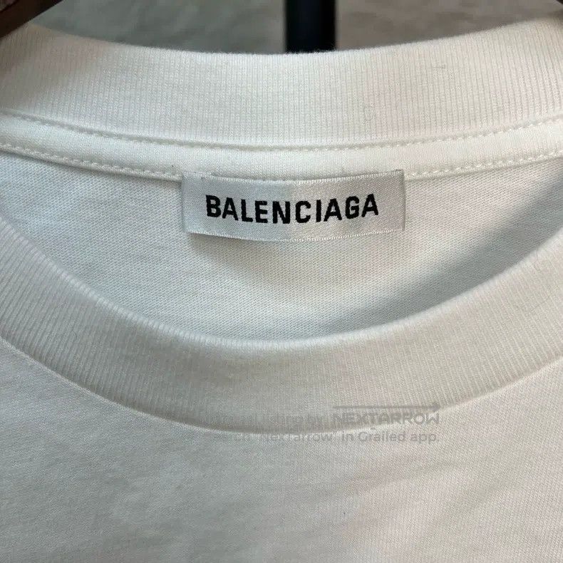 Balenciaga Balenciaga White Embroidered Crown Wheat Printed Short Sle Size US S / EU 44-46 / 1 - 3 Thumbnail