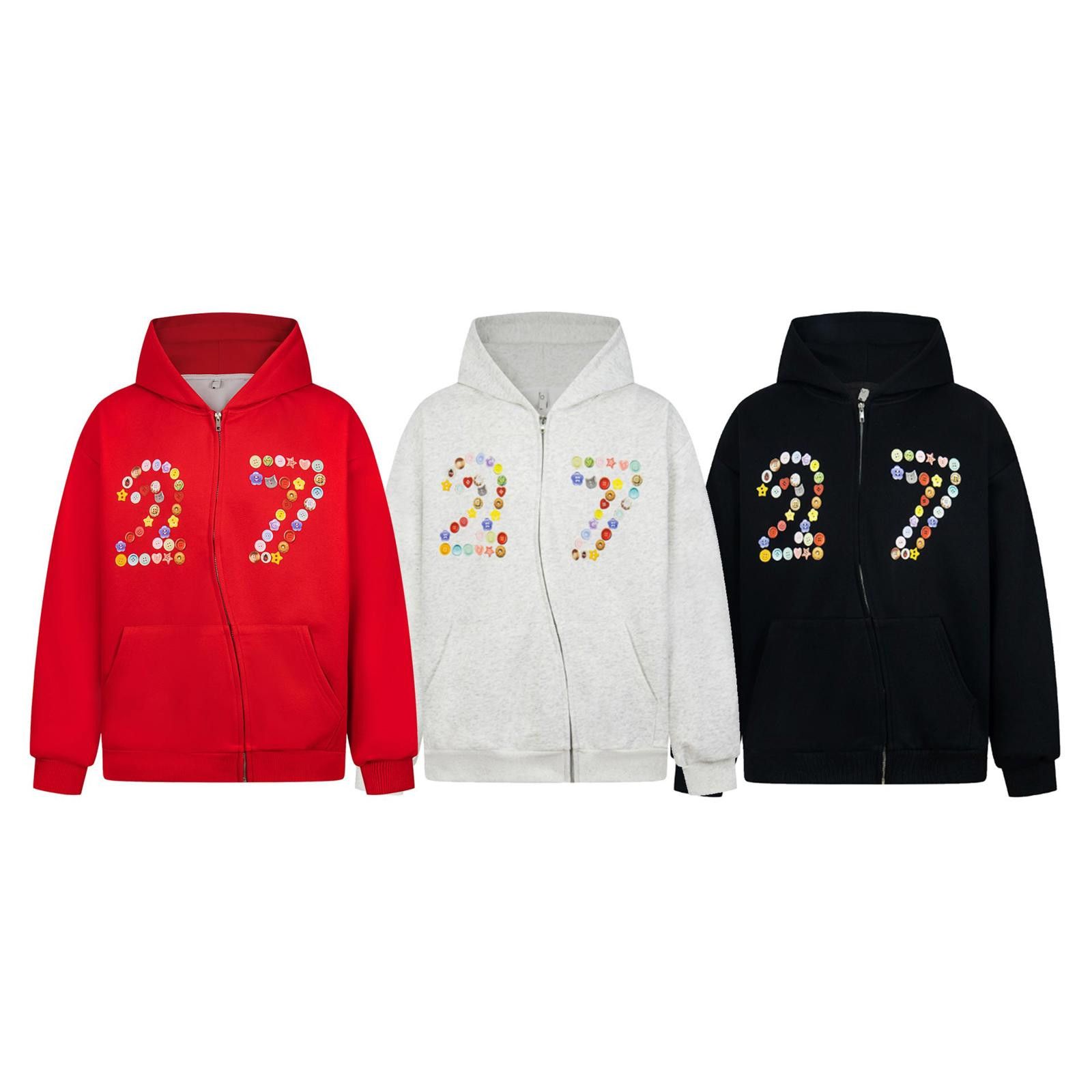 Japanese Brand Multi-Button "27" Zip Hoodie Size US M / EU 48-50 / 2 - 3 Thumbnail