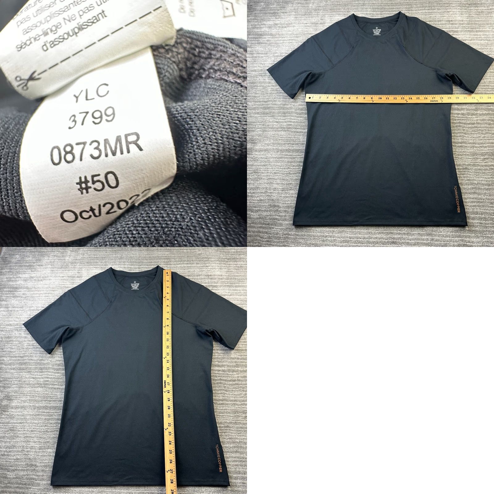 Vintage Tommie Copper Shirt Mens 2XL Black Gym Training Shoulder Support Crew Neck Pullover Casual Athletic Short Sleeve Size US XXL / EU 58 / 5 - 8 Thumbnail