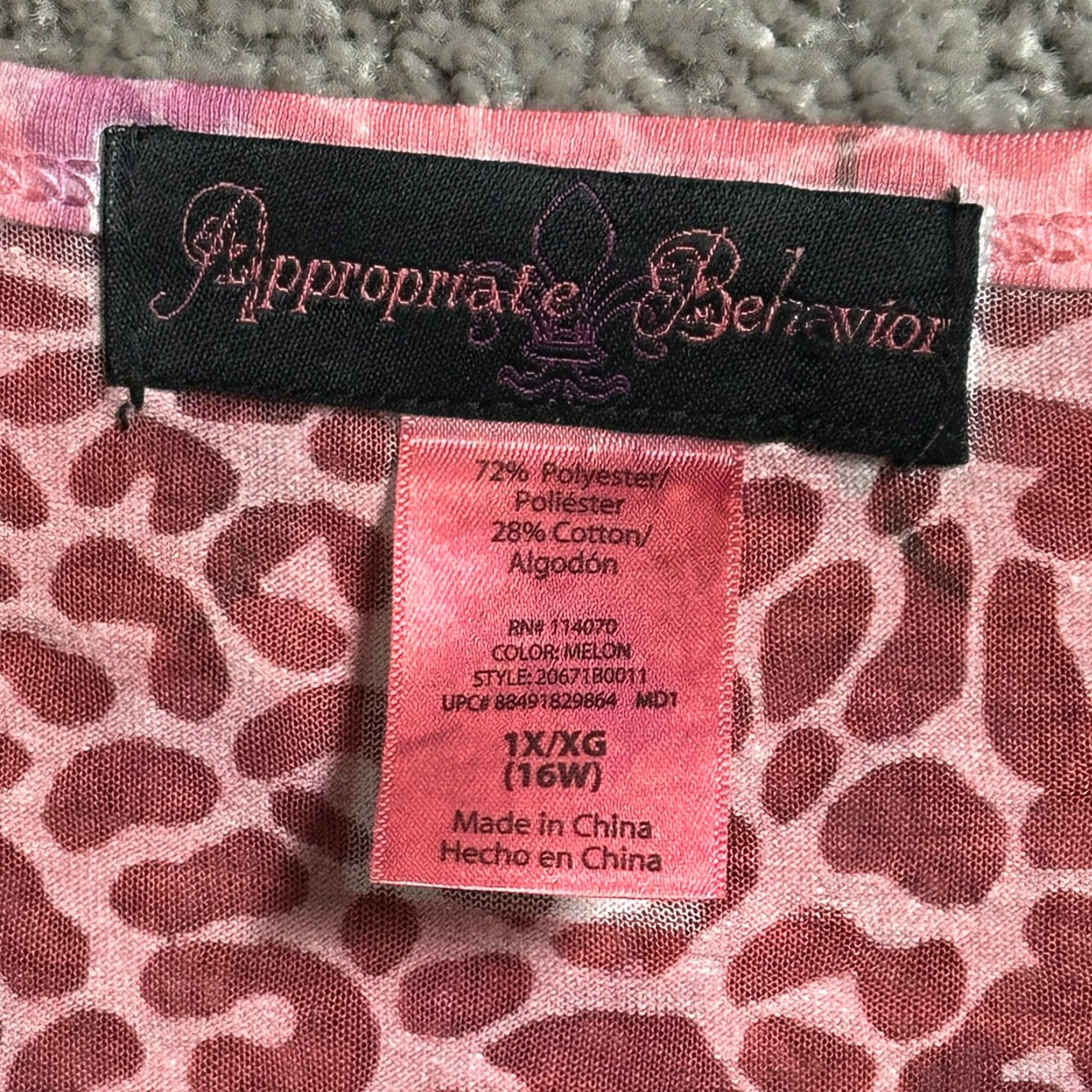 Vintage VINTAGE Y2K Leopard Print Top 16W Plus Rhinestones Whimsigoth Fairy Grunge Boho Hippie Blouse Women Girls Size XXL / US 16-18 / IT 52-54 - 7 Thumbnail