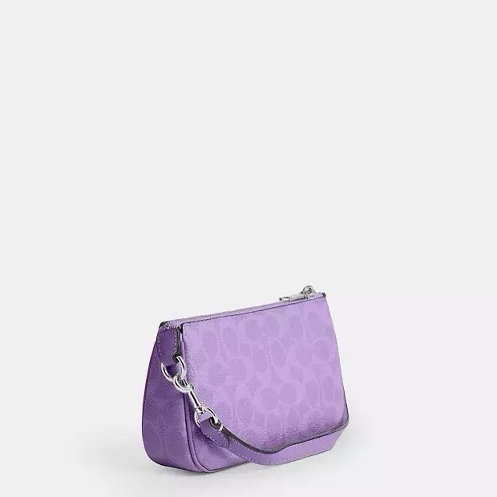 Coach NWT Coach Nolita 19 In Signature Canvas CW426 Silver/Iris Size ONE SIZE - 6 Thumbnail