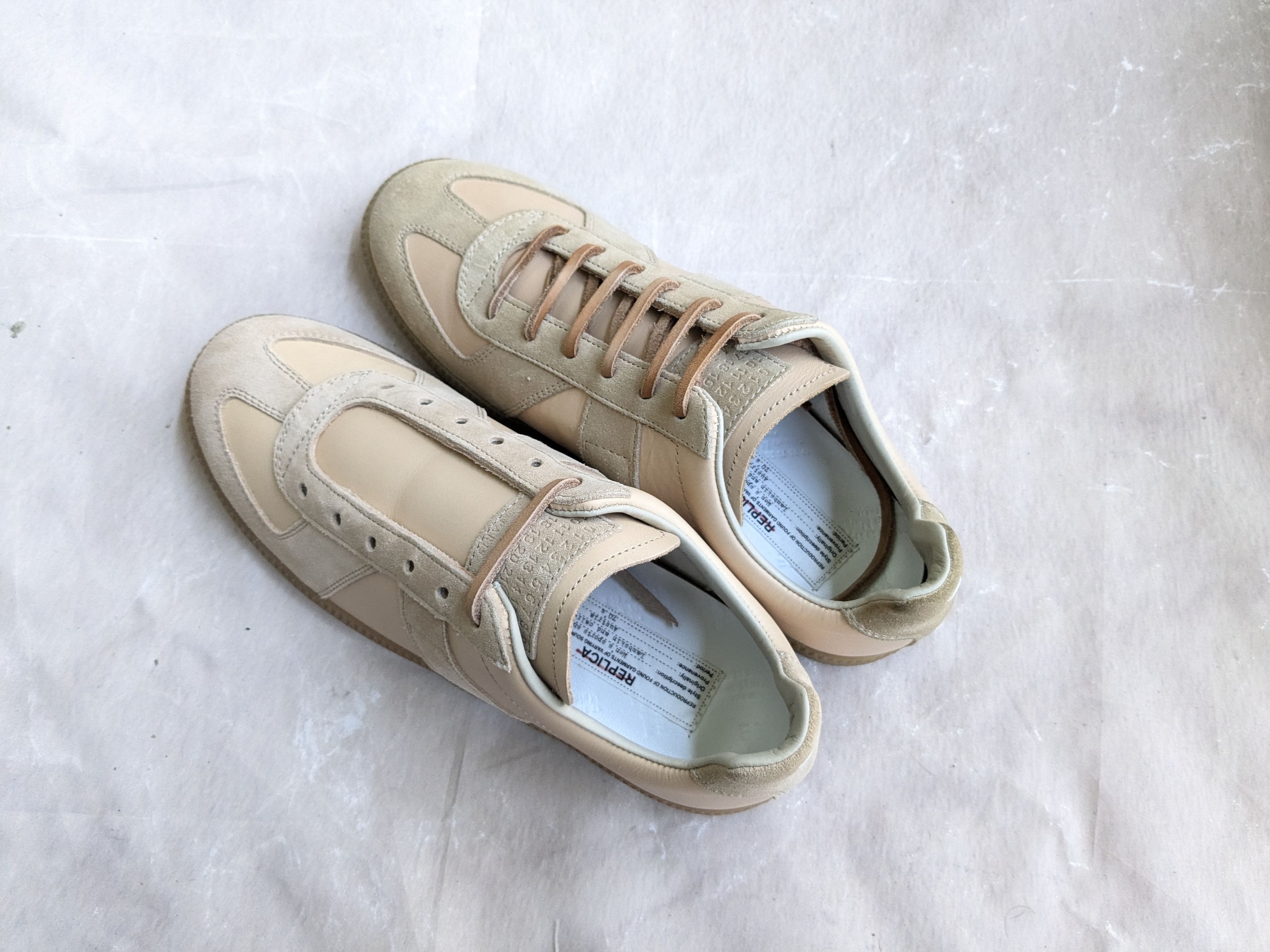 Maison Margiela Maison Margiela GAT Replica 7 40 Tan Suede Leather Size US 7 / EU 40 - 14 Thumbnail
