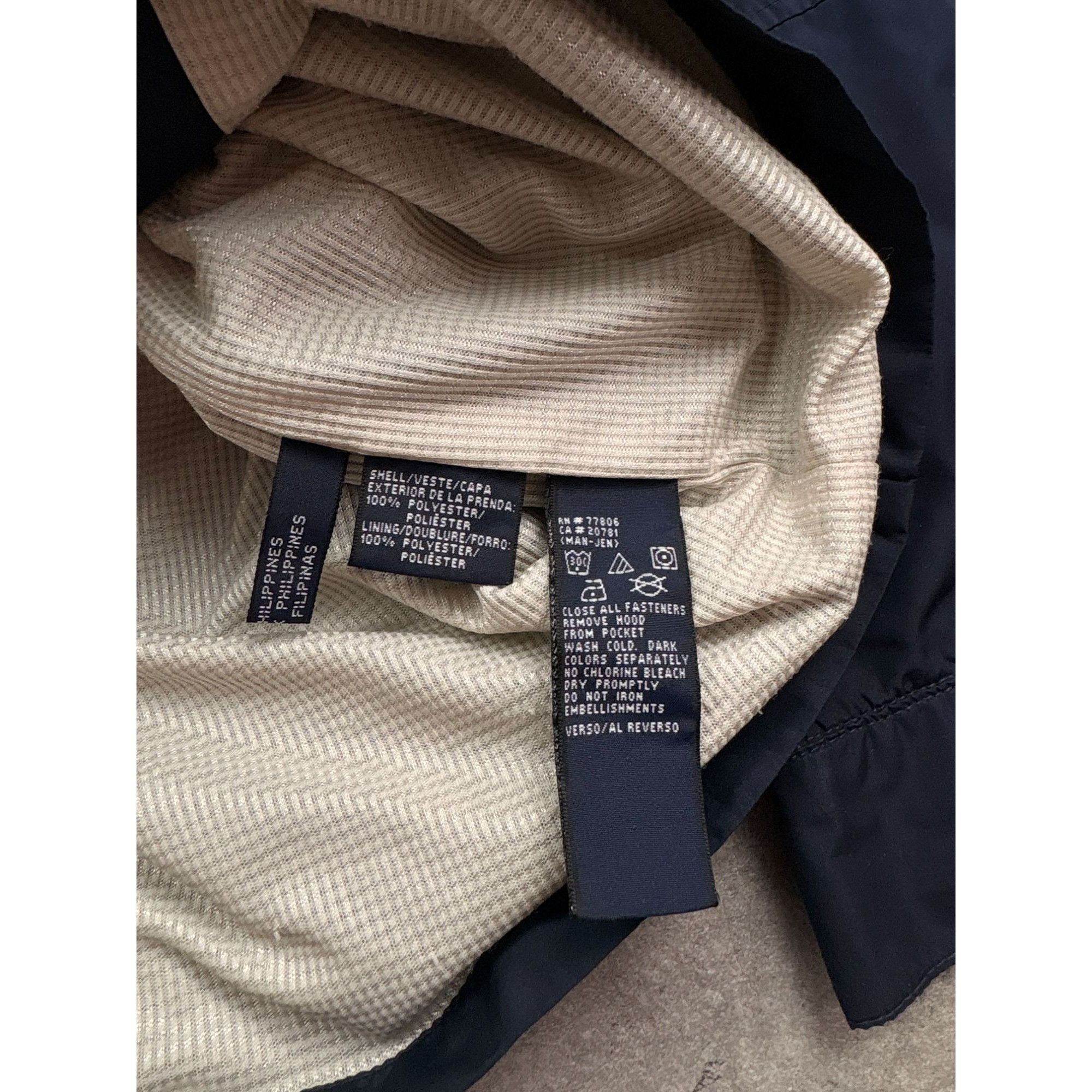 Tommy Hilfiger Tommy Hilfiger Mens Navy Hooded Jacket With Embroidered Logo Size US L / EU 52-54 / 3 - 4 Thumbnail