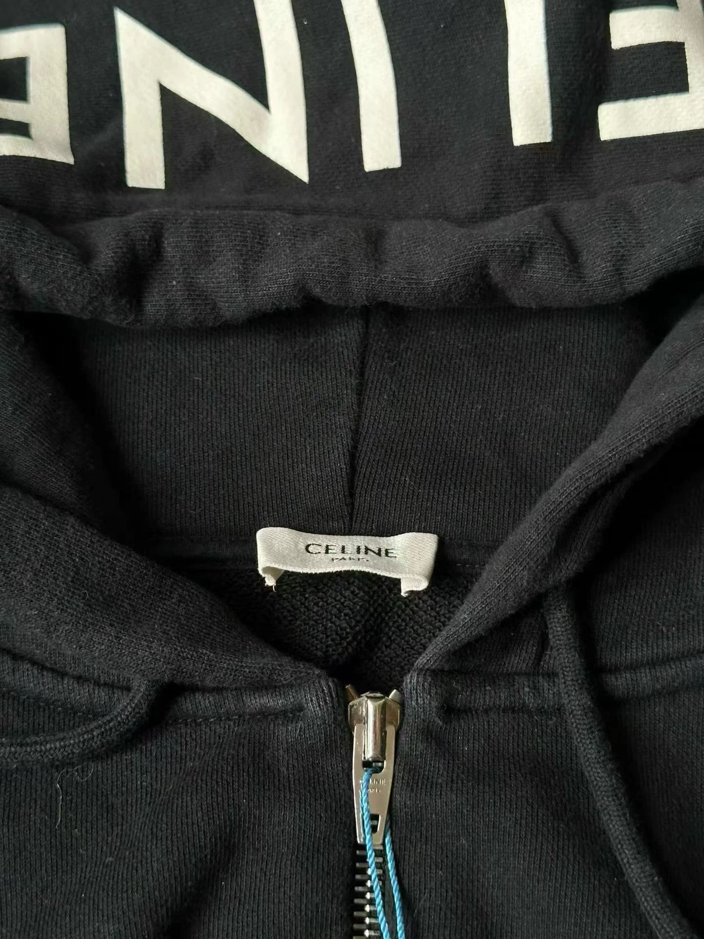 Celine Celine Logo Zipper Hoodie M 98 New Size US M / EU 48-50 / 2 - 3 Thumbnail