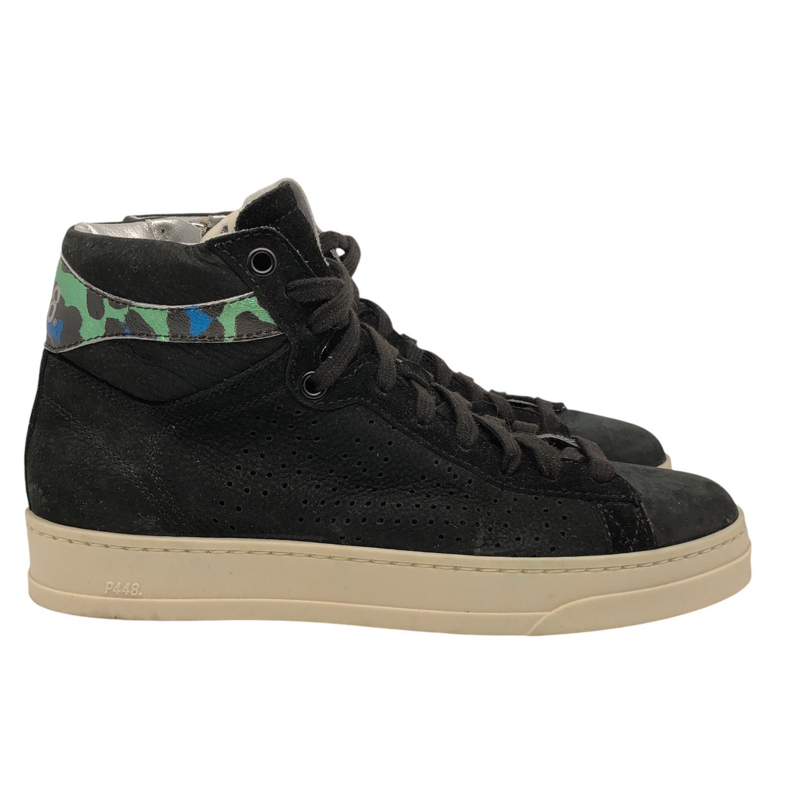 P448 P448 Womens Size 36 US 6/6.5 Taylor High Top Sneakers Black Size US 6 / IT 36 - 2 Thumbnail