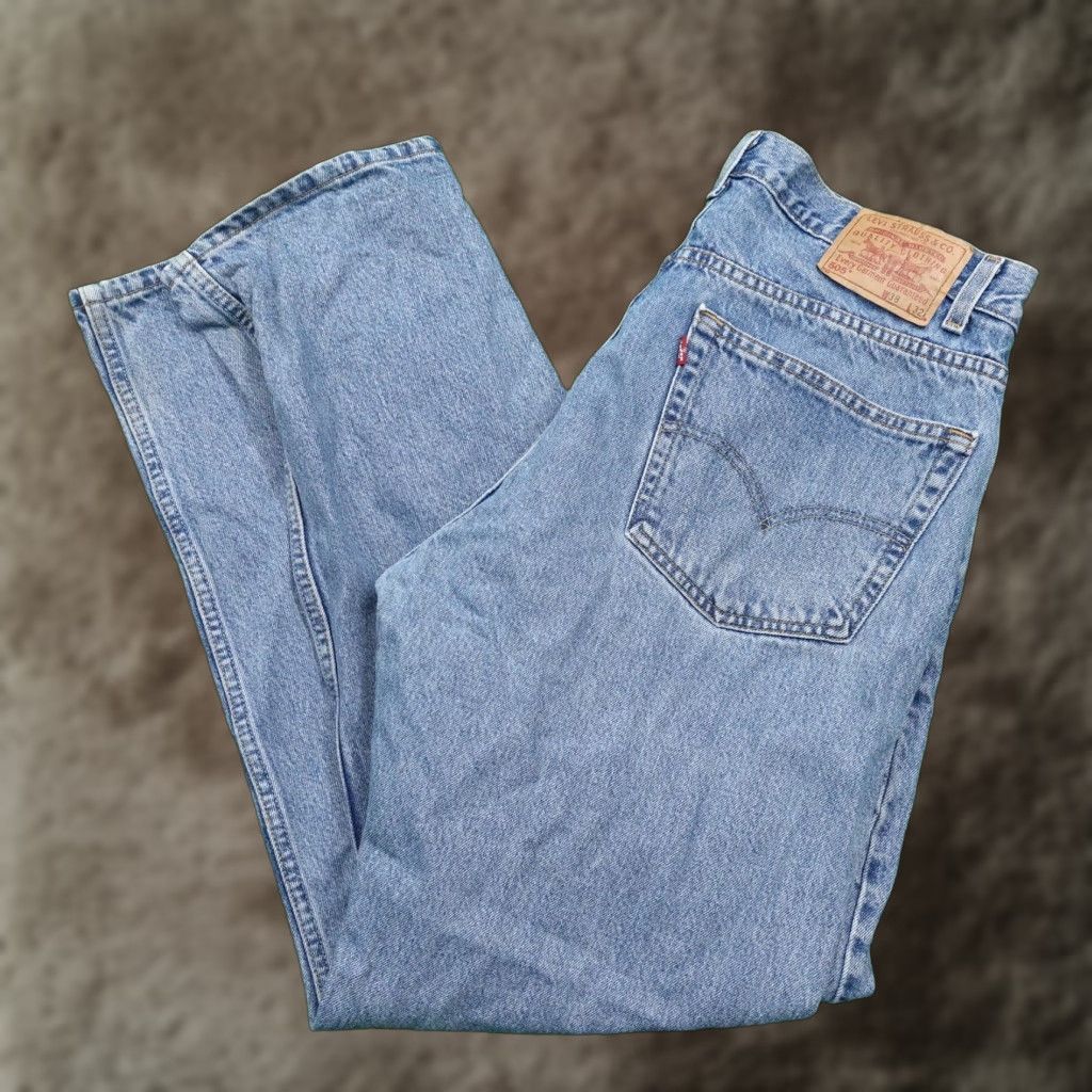 Levi's VINTAGE LEVI'S 505 REGULAR FIT 90s BLUE DENIM JEANS 38X32 MENS Size US 38 / EU 54 - 1 Thumbnail