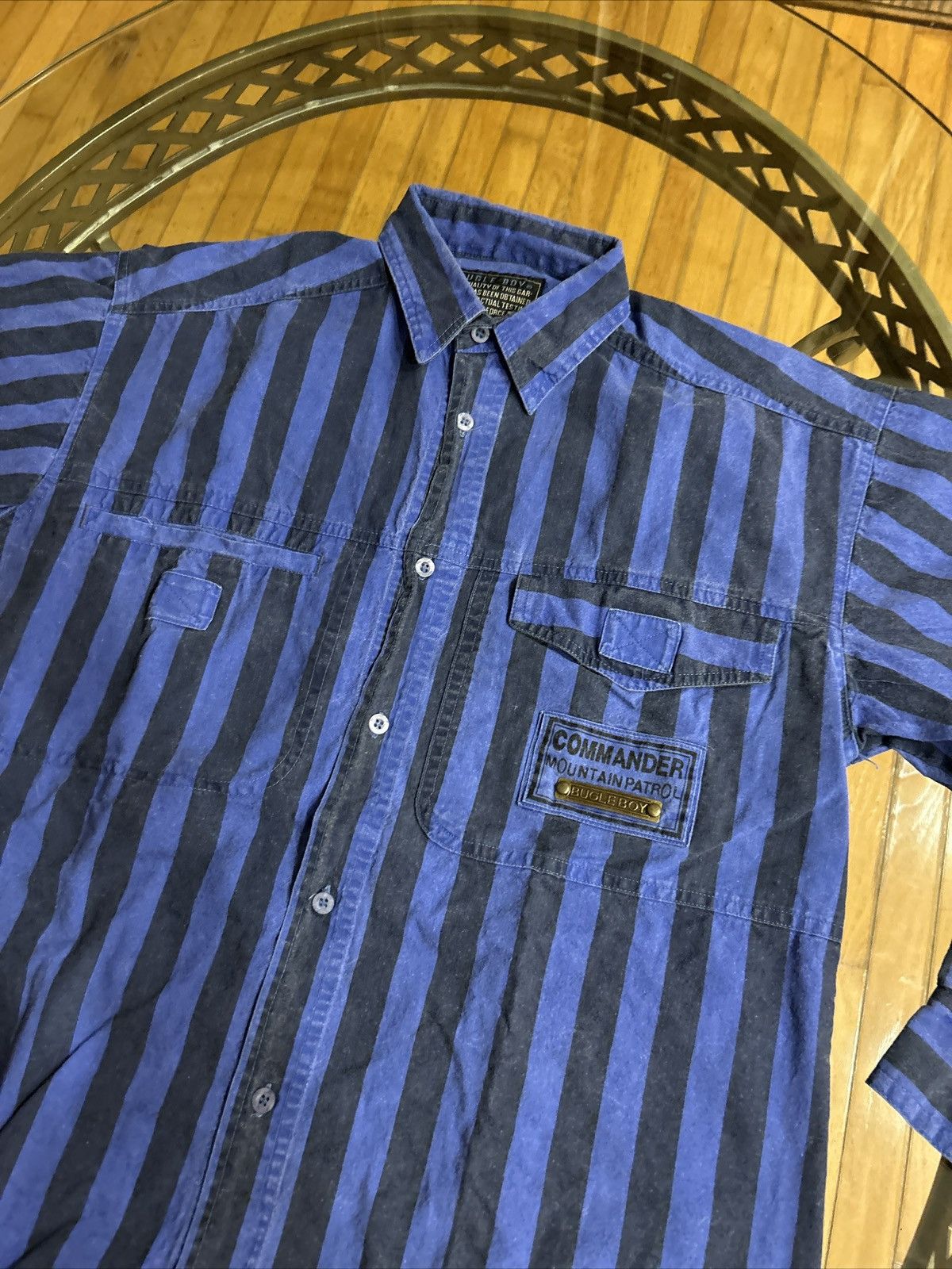 Bugle Boy Men’s Vintage Bugle Boy Striped Button Up Shirt Size S Size US S / EU 44-46 / 1 - 5 Thumbnail