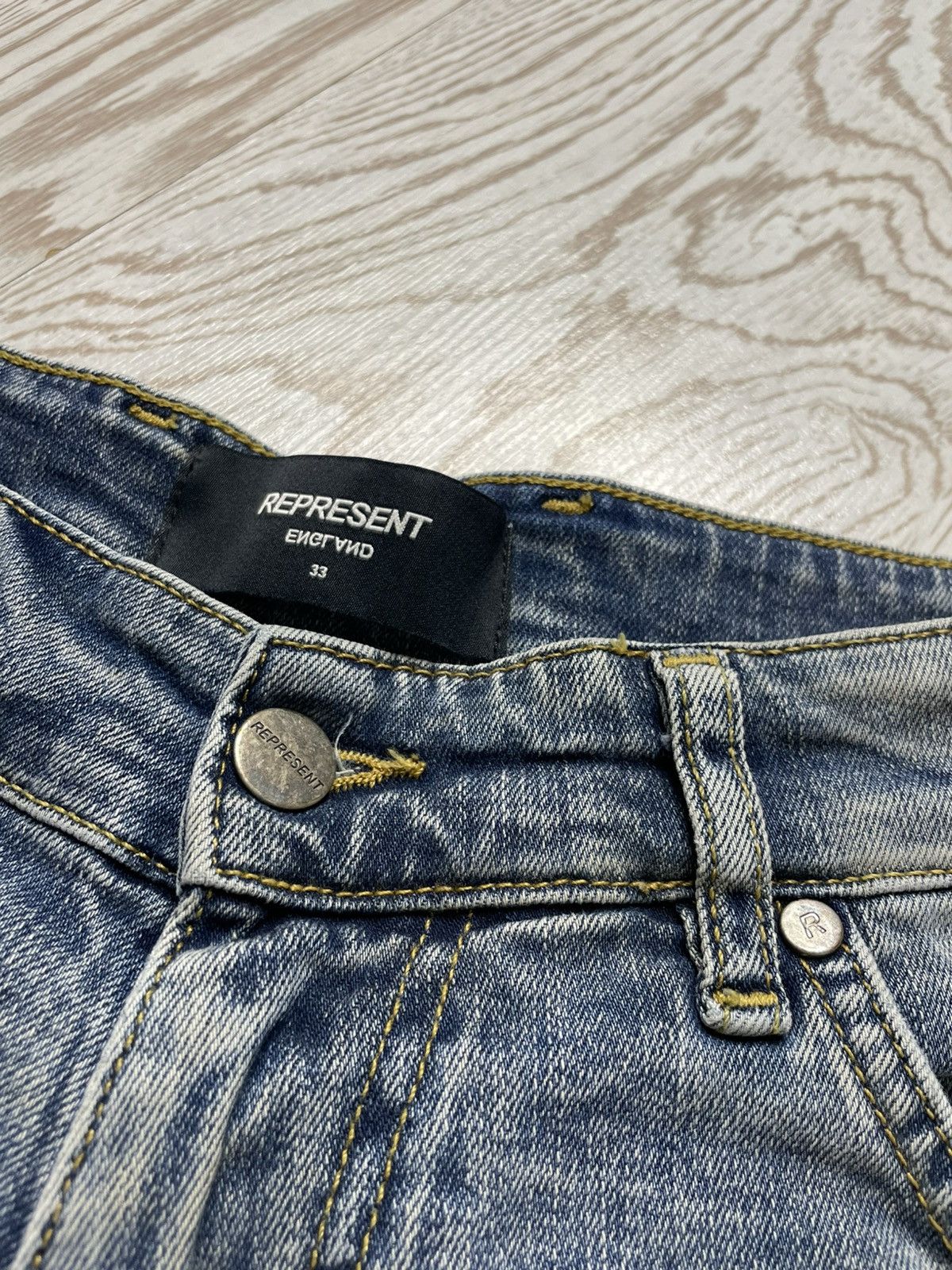 Represent Clo. Represent Underwear Denim Shorts Size US 33 - 5 Thumbnail