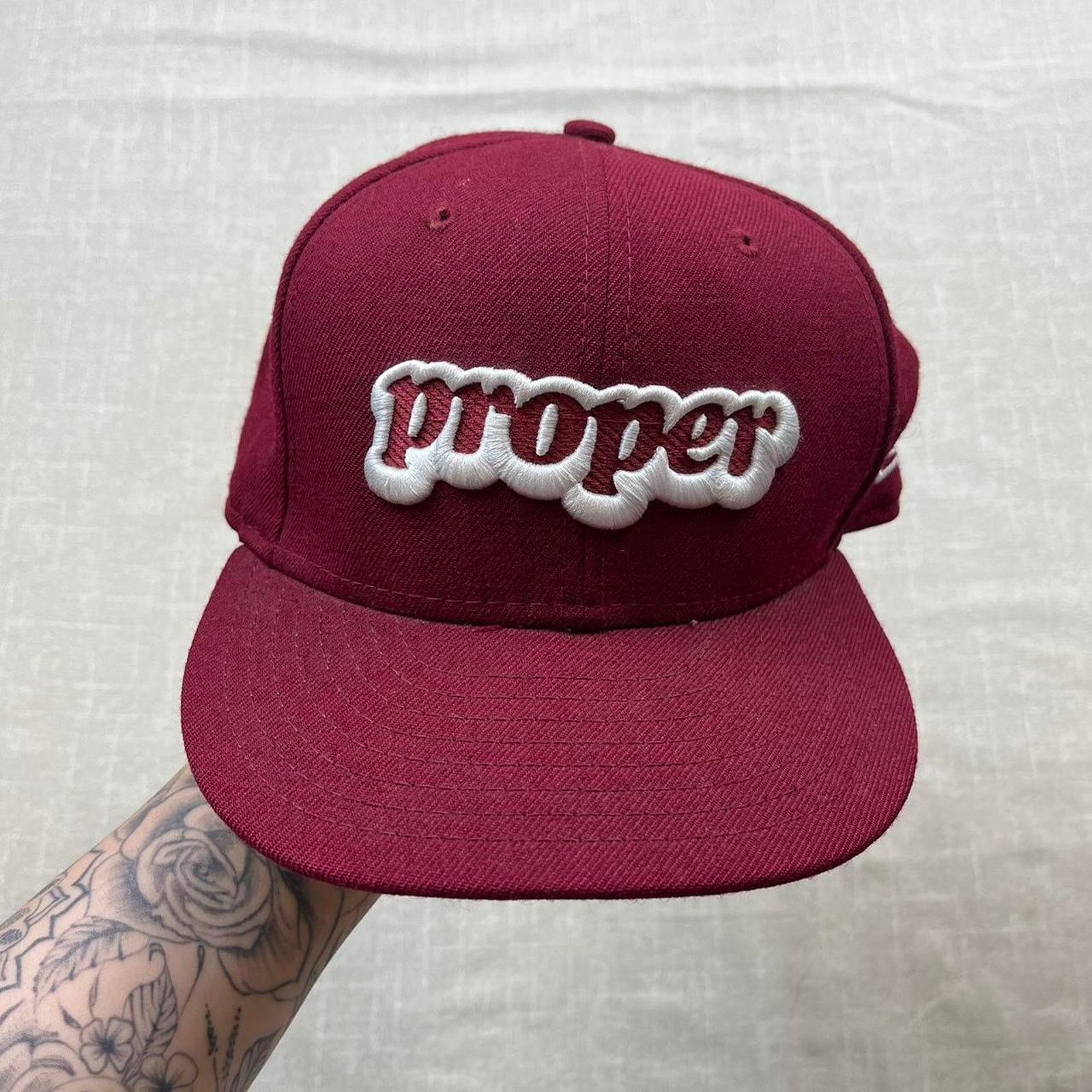 New Era Proper Long Beach New Era Fitted Burgundy Hat Size ONE SIZE - 4 Thumbnail