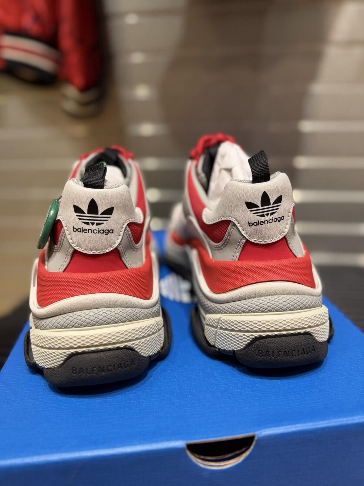 Balenciaga Adidas x Balenciaga Triple S Sneaker 'Red Grey 7US/40EU New Size US 7 / EU 40 - 11 Thumbnail