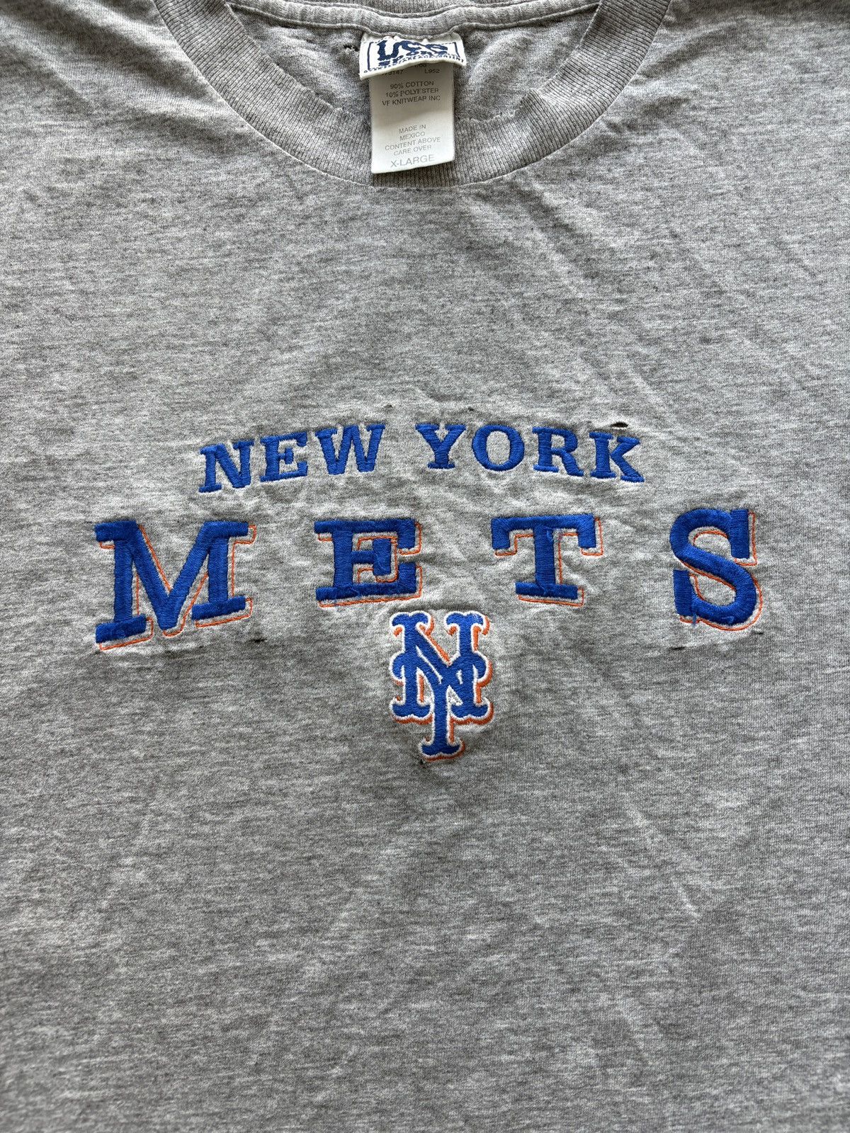 Lee Vintage 90s MLB New York Mets Embroidered Tee Size US XL / EU 56 / 4 - 2 Thumbnail