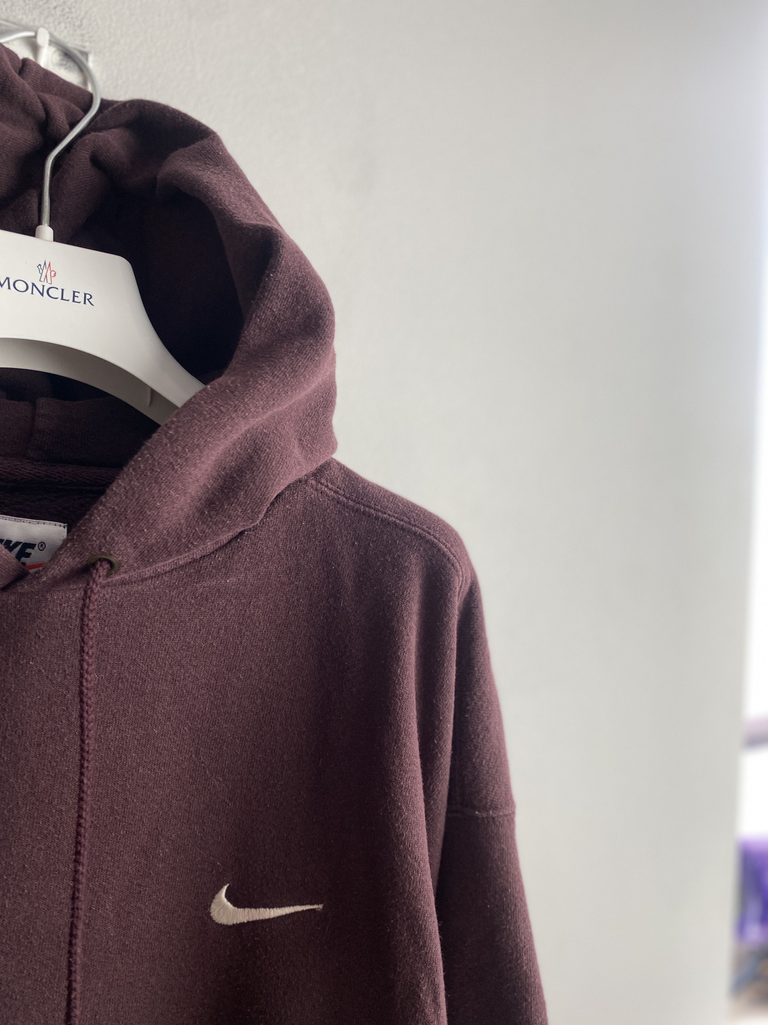 Nike × Vintage Nike small swoosh hoodie vintage 90s skate rap hip hop Size US L / EU 52-54 / 3 - 2 Thumbnail