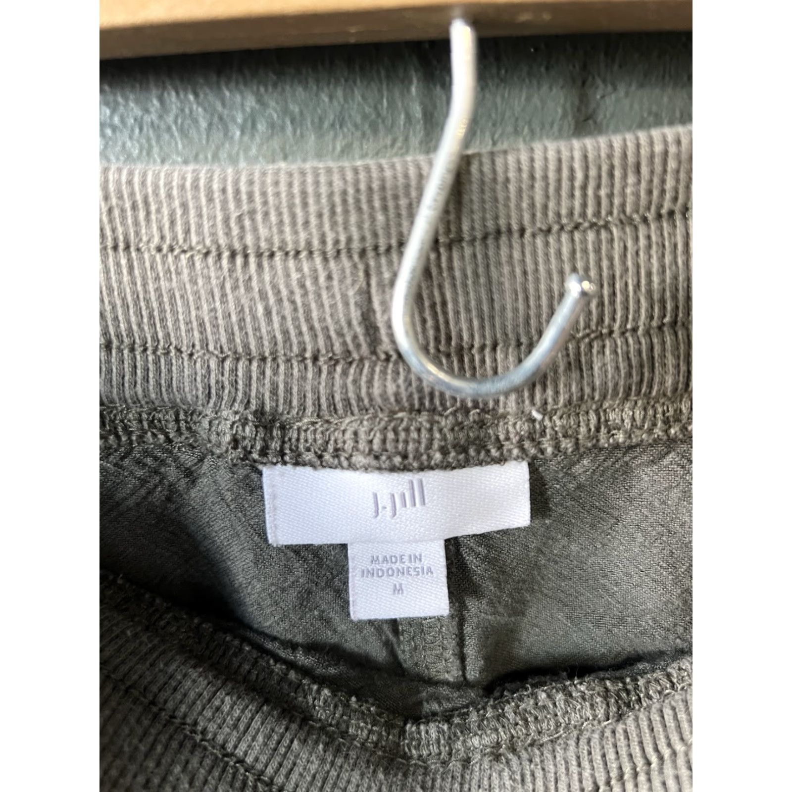 J. Jill J. Jill Womens Green Pull On Linen Pants Cropped Drawstring Size M Size 32" / US 10 / IT 46 - 3 Thumbnail