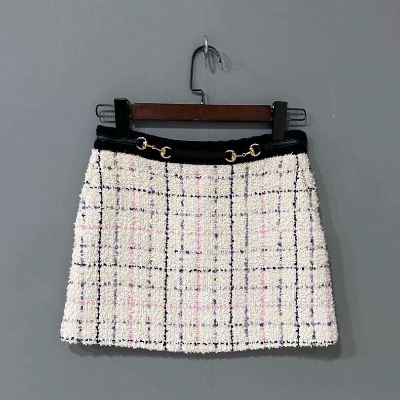 Gucci Gucci Xiaoxiangfeng braided short skirt Size 25" / US 0 / IT 36 - 1 Thumbnail