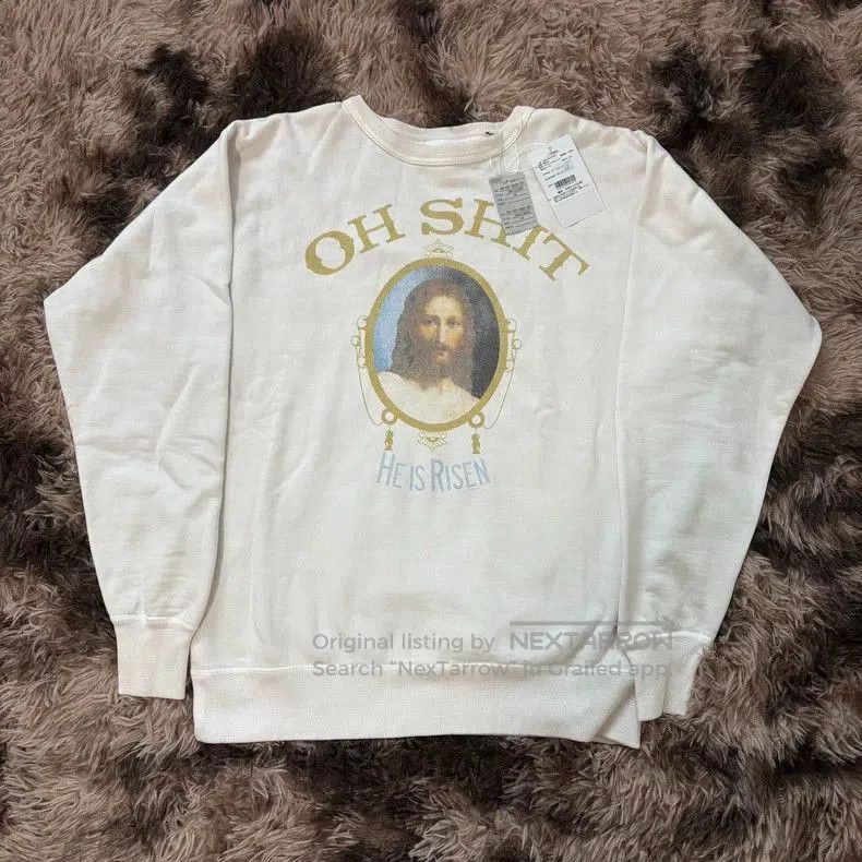 Saint Michael Washed Crewneck Sweatshirt.