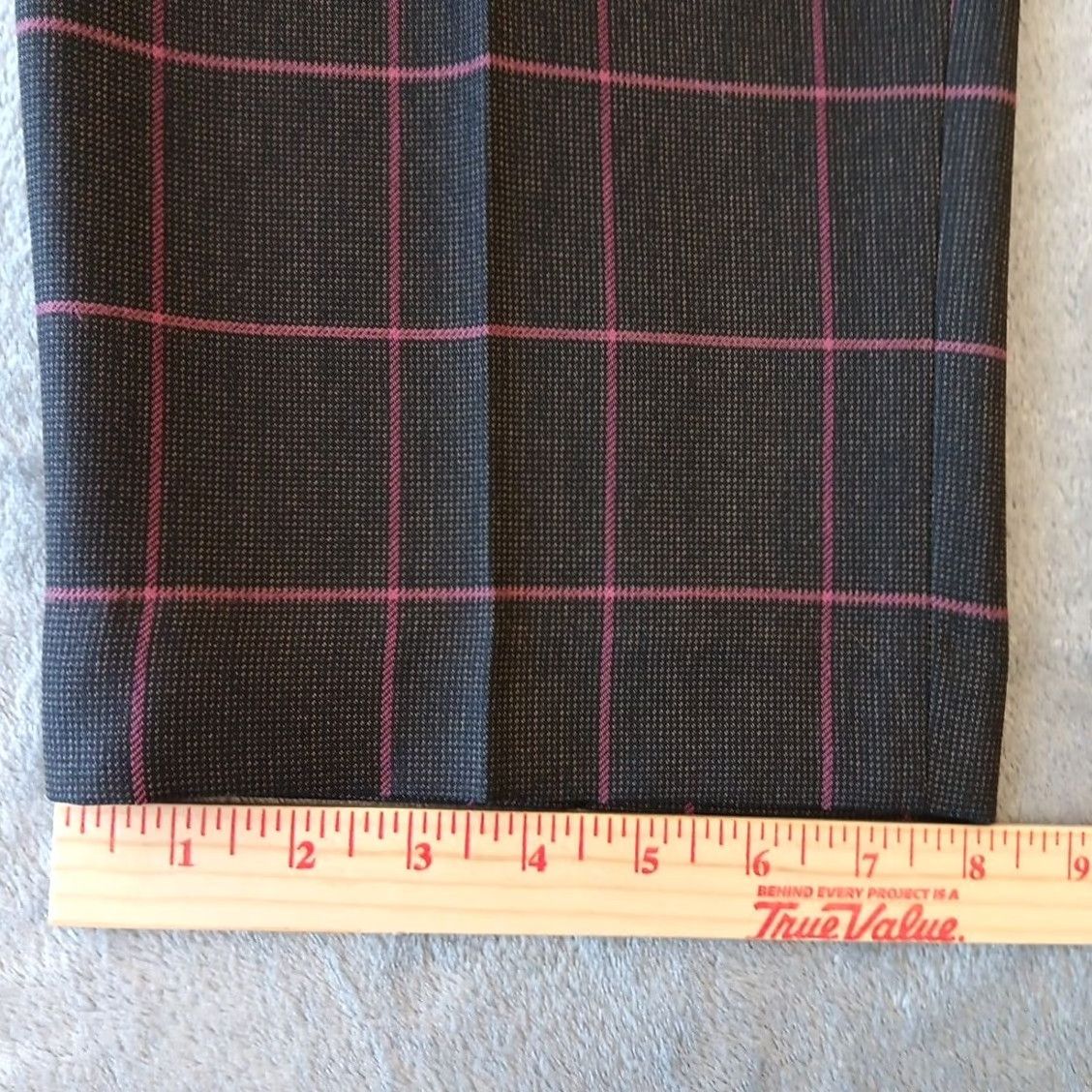Kasper Kasper Dress Pants Womens Size 14 Brown Pink Plaid Elastic Waist 36x27.5 New Size 36" / US 14 / IT 50 - 7 Thumbnail