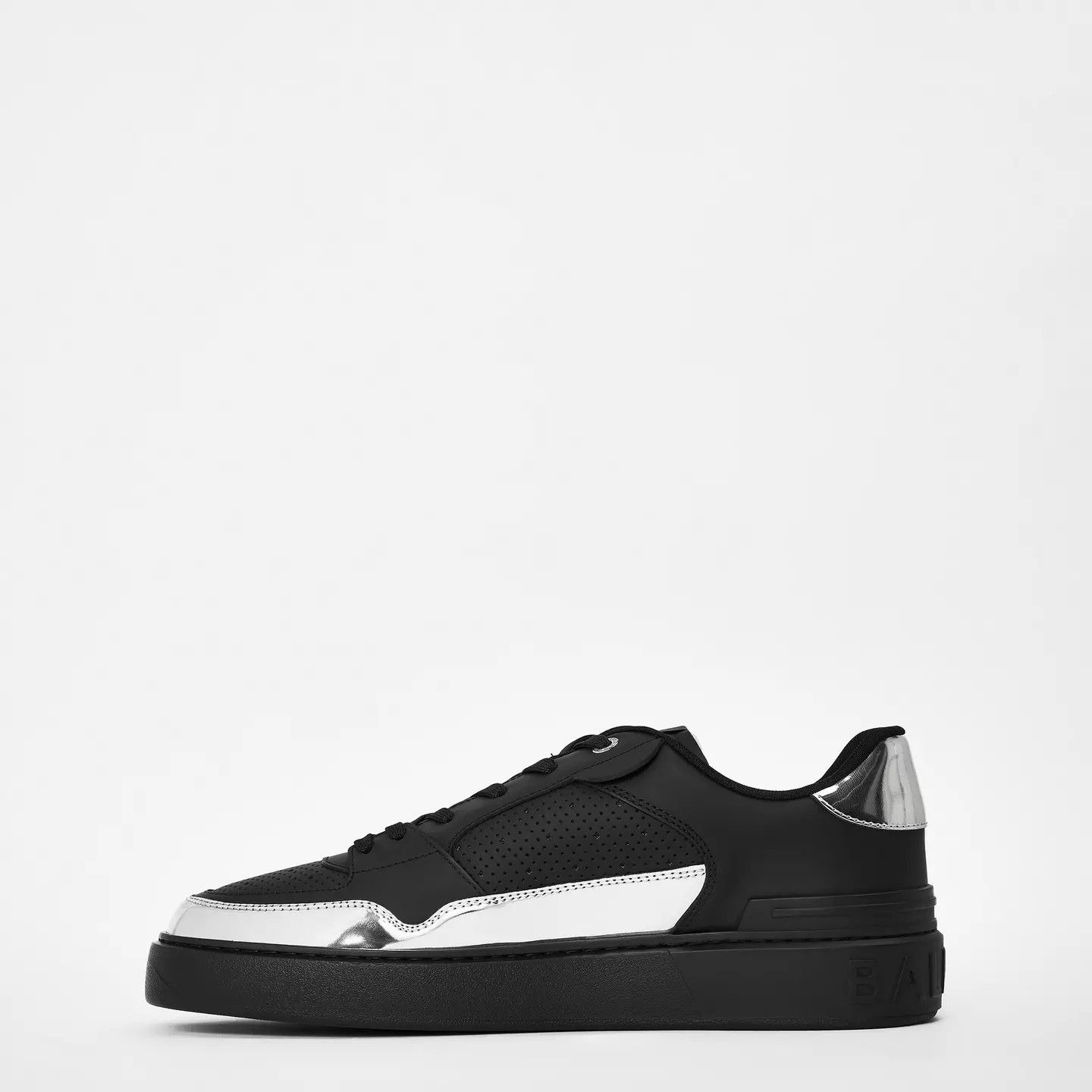 Balmain o1g2r1mq0426 B Court Flip Low-Top Trainers in Black/Silver Size US 9 / EU 42 - 2 Thumbnail