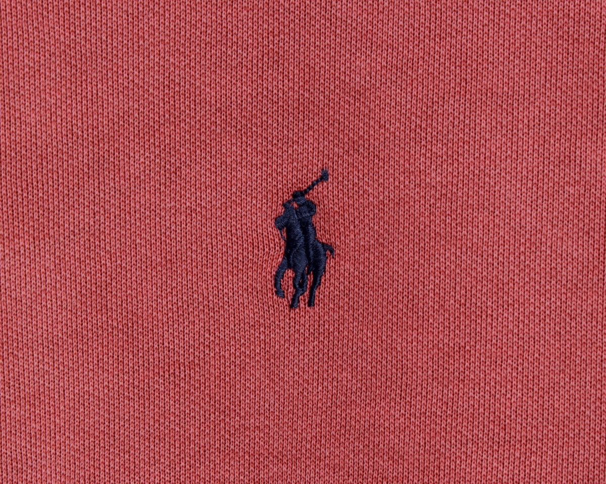 Polo Ralph Lauren × Ralph Lauren POLO Ralph Lauren Washed Red Garment Dyed Fleece Sweatshirt Size US XL / EU 56 / 4 - 5 Thumbnail