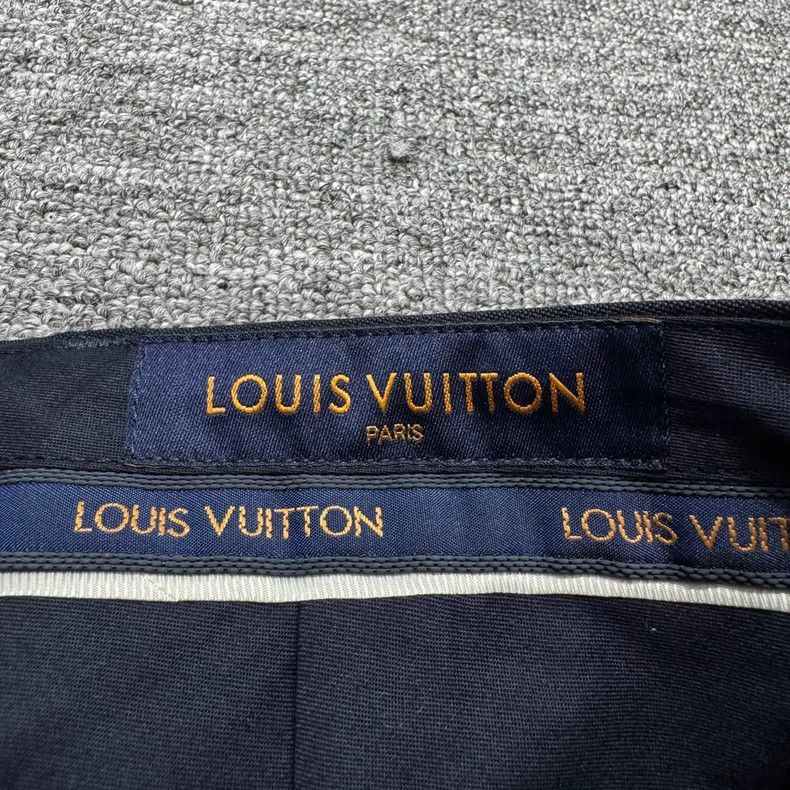 Louis Vuitton Louis Vuitton Navy blue wool slacks pants 2501-Nextarrow Size US 40 / EU 56 - 4 Thumbnail