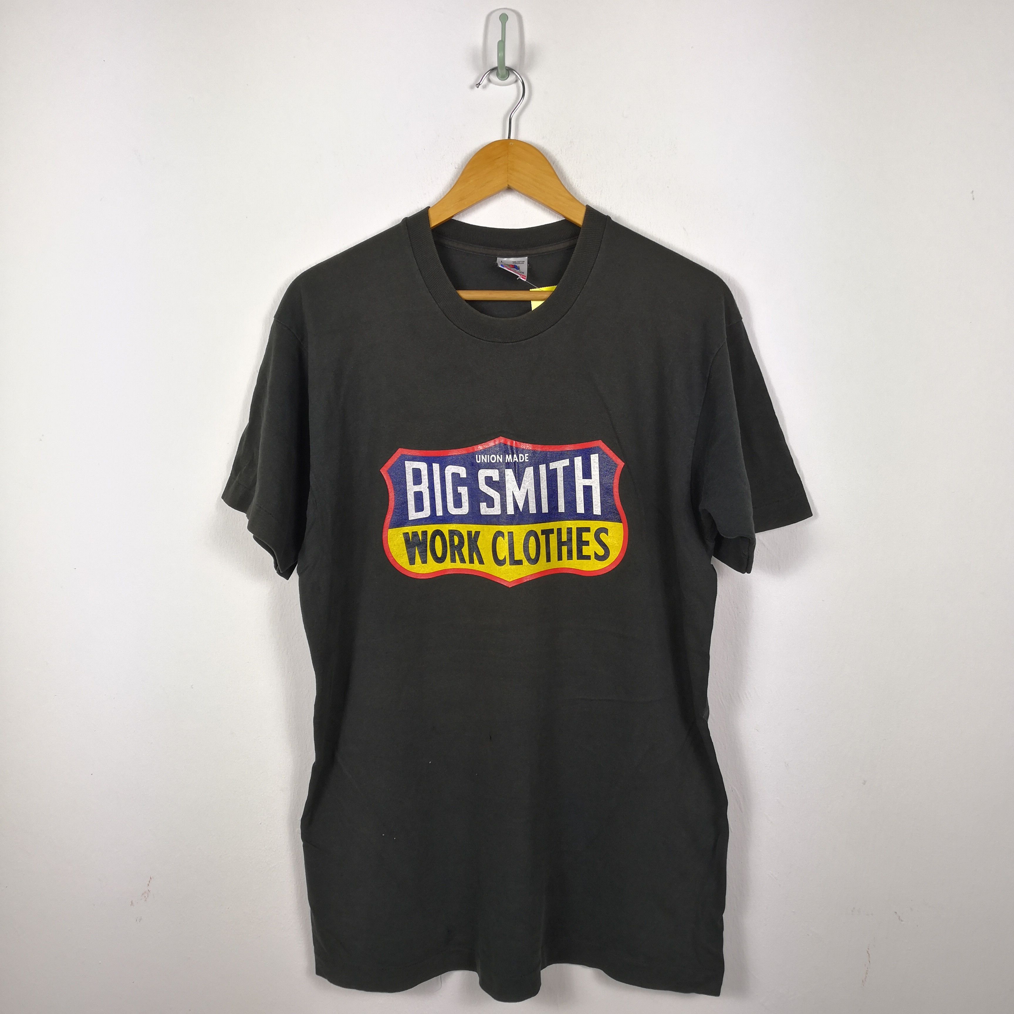 Vintage Vintage 90s Union Made Big Smith Work Clothes T-Shirt Tees Size US M / EU 48-50 / 2 - 2 Thumbnail