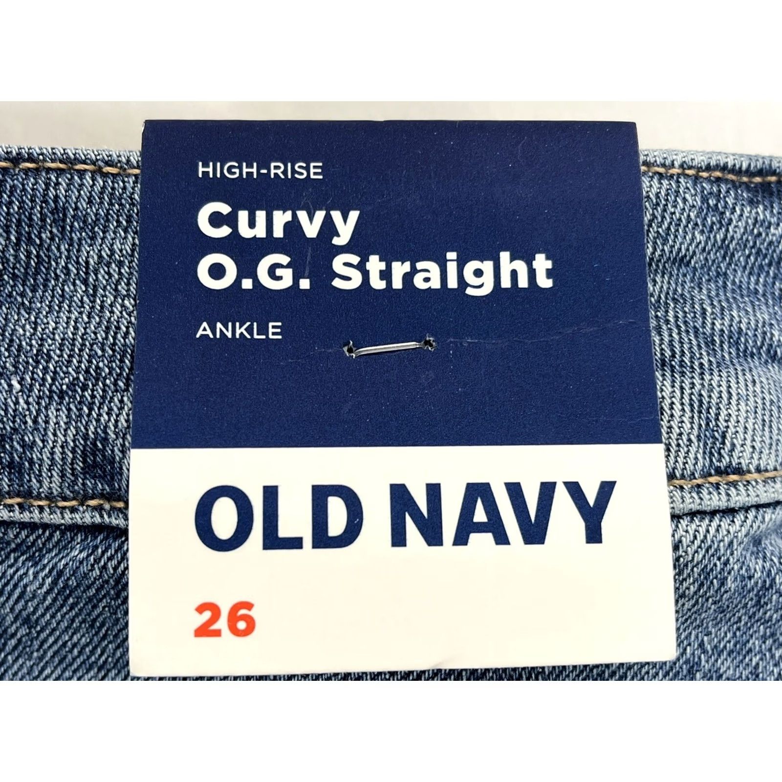 Old Navy Old Navy High rise Curvy O.g. Straight Ankle Jeans Womens 26 Plus NWT Size 26" / US 2 / IT 38 - 5 Thumbnail