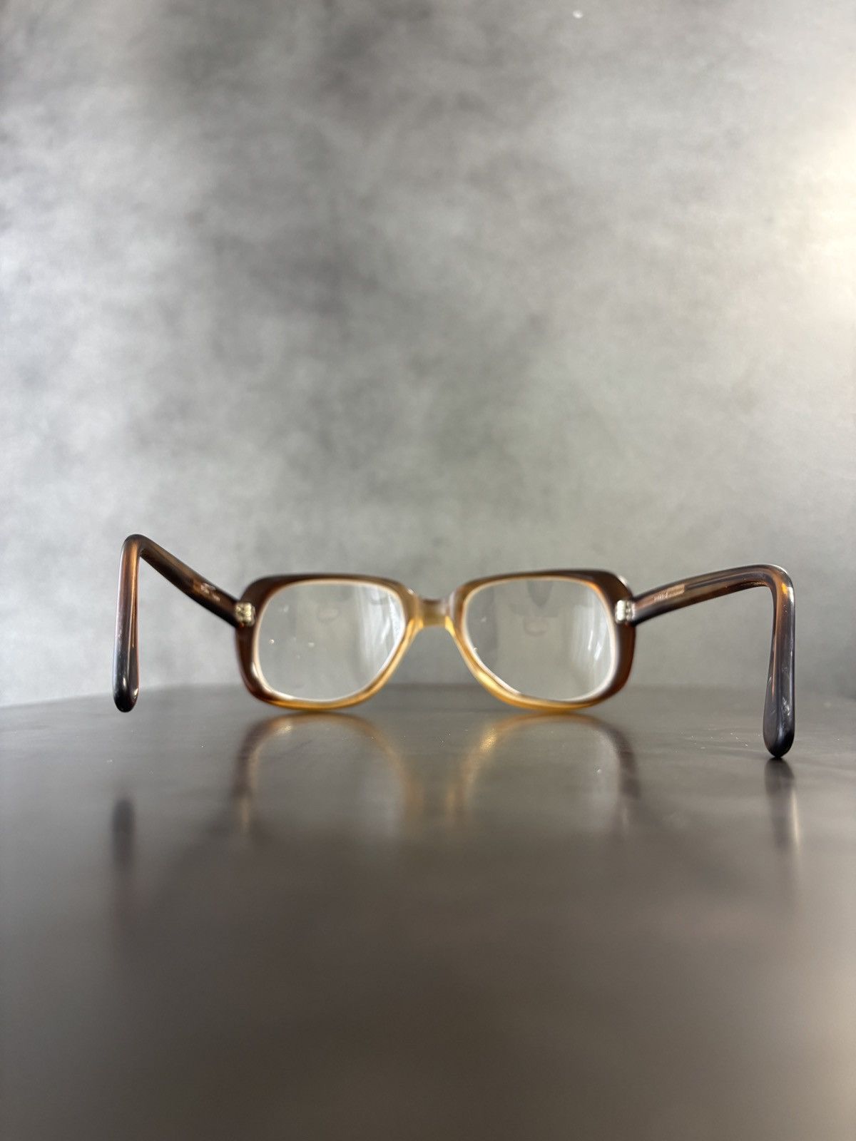 Vintage 1970s Acetate Eyeglasses 80s Vintage Frames Size ONE SIZE - 7 Thumbnail