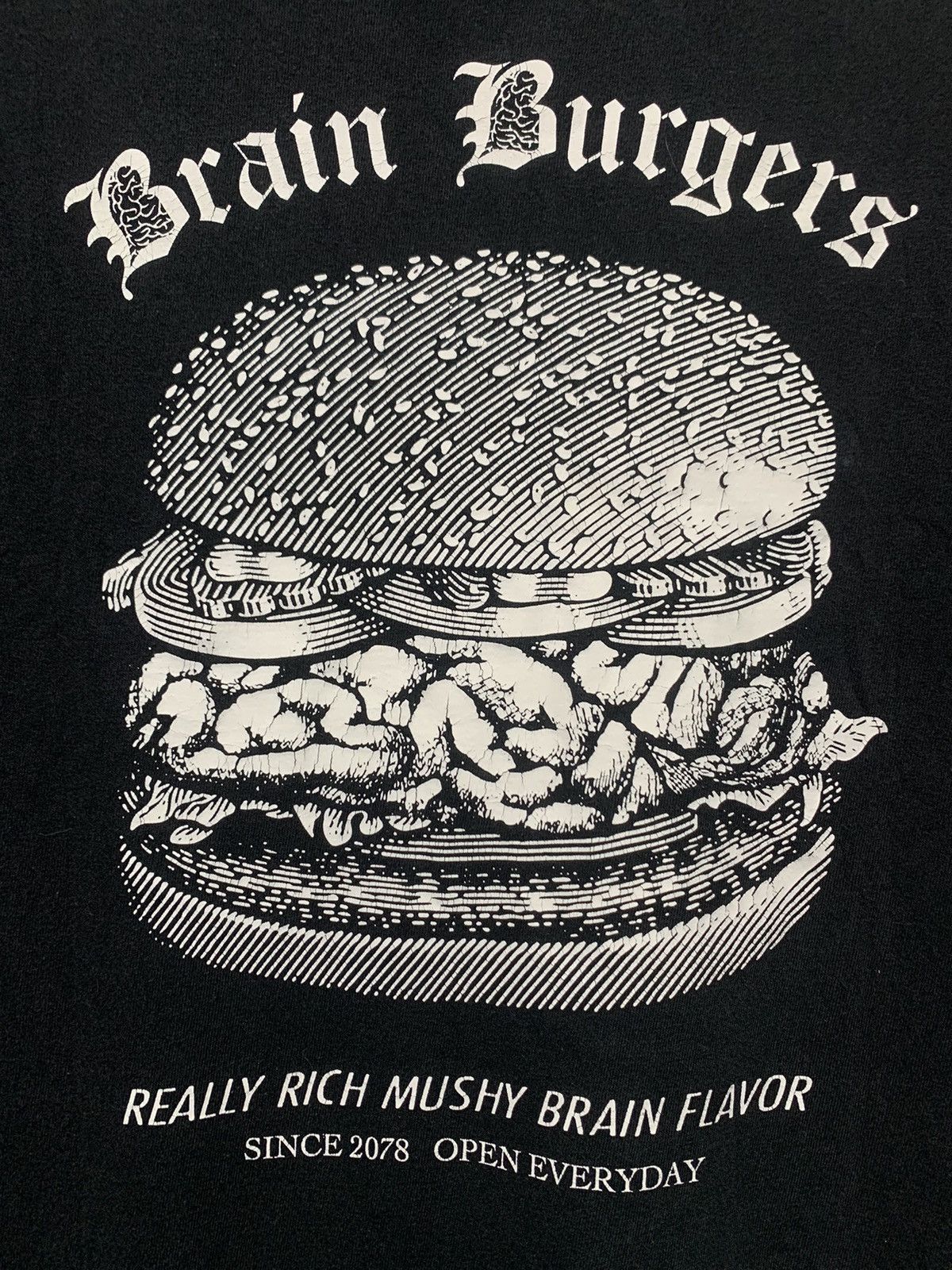 Undercover SS20 UNDERCOVER BRAIN BURGERS BLACK T SHIRT Size US M / EU 48-50 / 2 - 3 Thumbnail