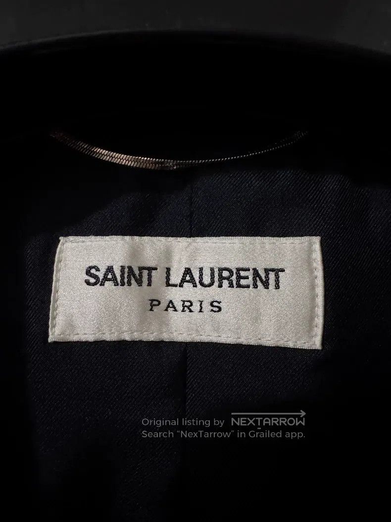 Saint Laurent Paris Saint Laurent Paris Satin Peak Lapel Smoking Suit with Gol Size US L / EU 52-54 / 3 - 5 Thumbnail