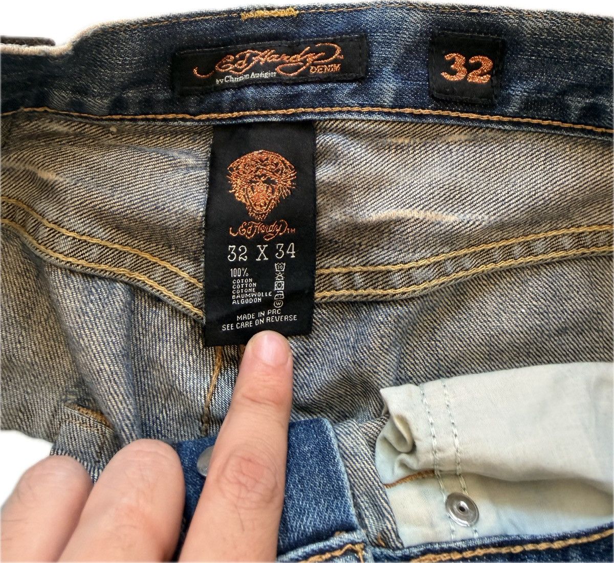 Ed Hardy Vintage Spelled Out Ed Hardy Jeans Size US 32 / EU 48 - 5 Thumbnail