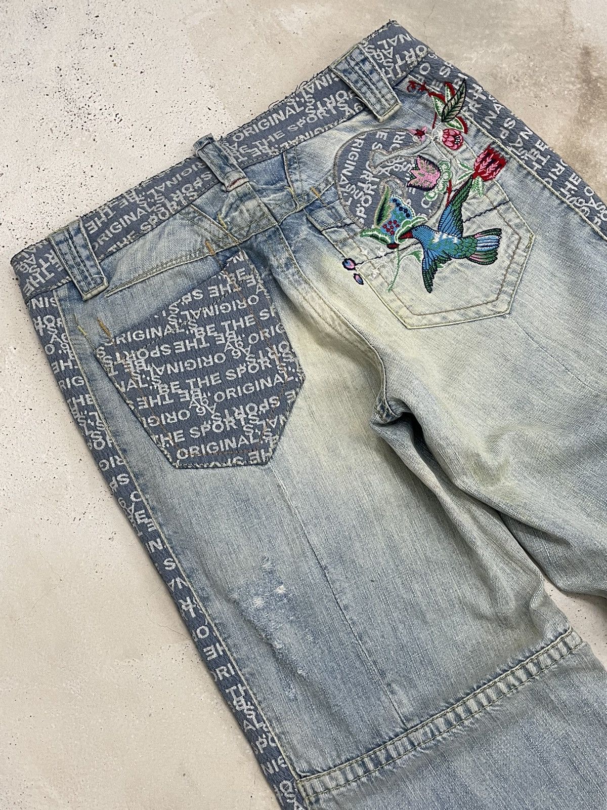 Hysteric Glamour Light Blue Mud Wash A6 Art Hysteric Style Distressed Denim Size US 30 / EU 46 - 14 Thumbnail
