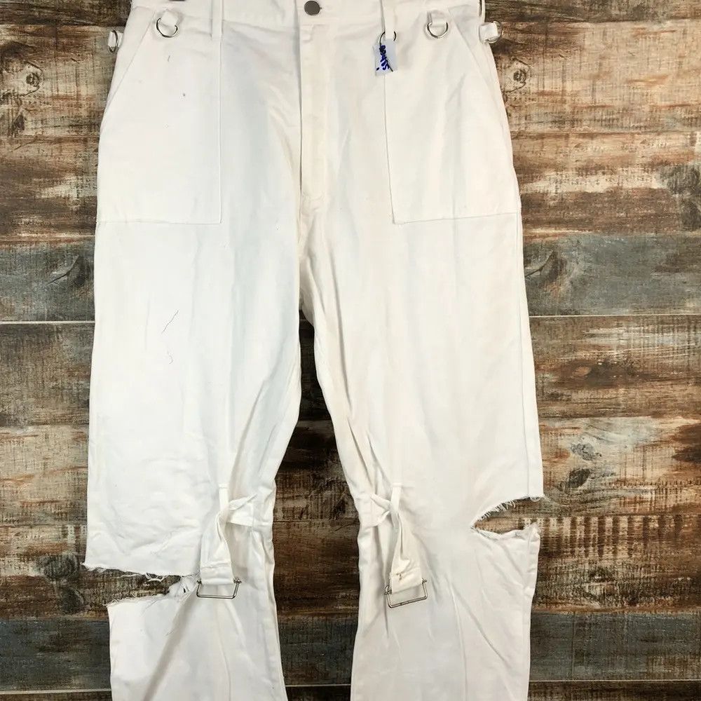 Japanese Brand D Super Lover Distressed ripped punk cargo Pants #A2485 Size US 28 / EU 44 - 16 Thumbnail
