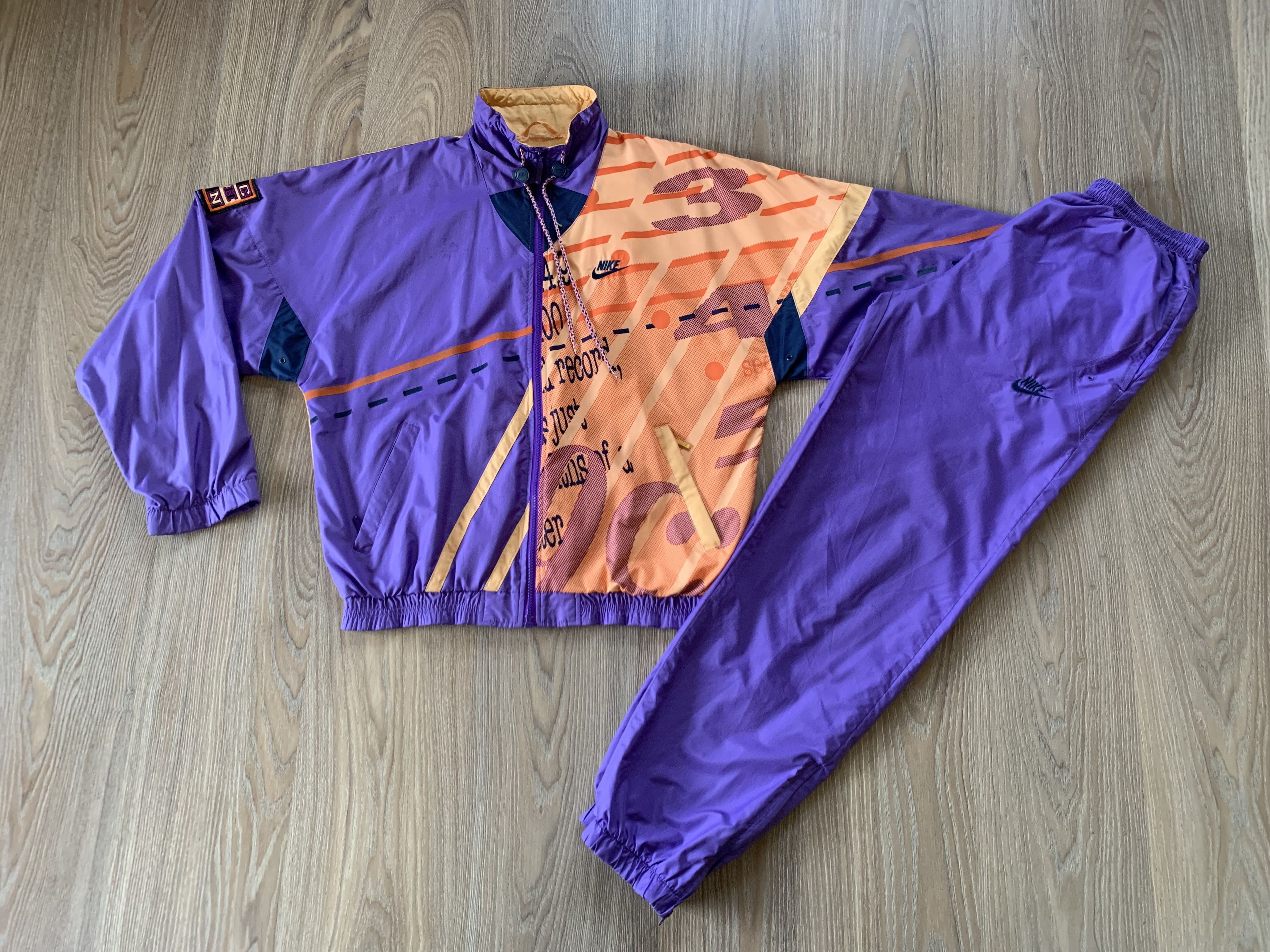 image of Vintage 90's Nike Decathlon Nylon Track Suits Drill Jacket Size S, Men's