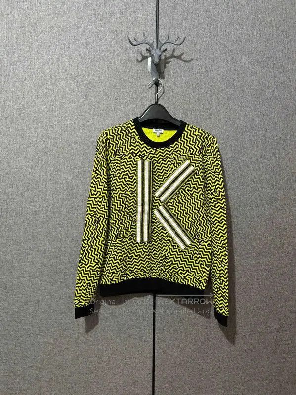 Kenzo KENZO Colorful Striped Cotton Embroidered Sweatshirt . Size S / US 4 / IT 40 - 1 Thumbnail