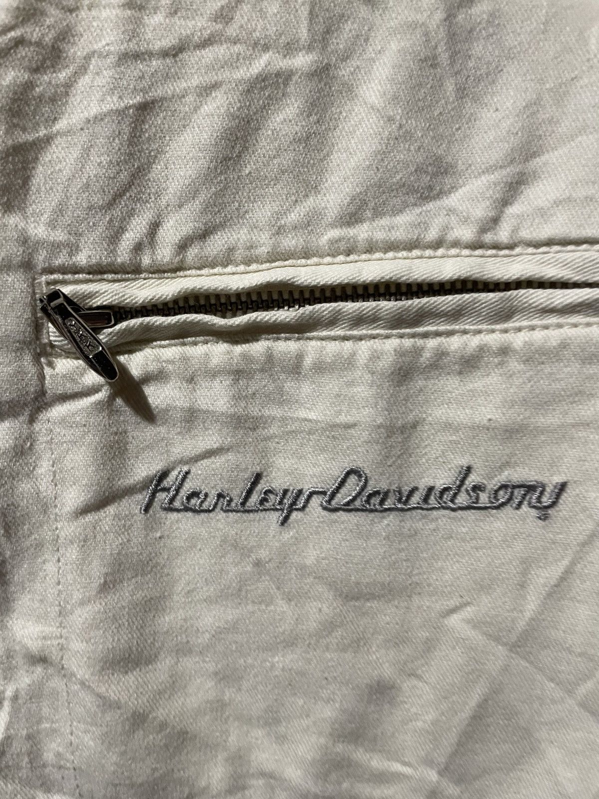 Harley Davidson 1998 Harley Davidson Button Up Zipper Biker Jacket Vintage Size US M / EU 48-50 / 2 - 6 Thumbnail