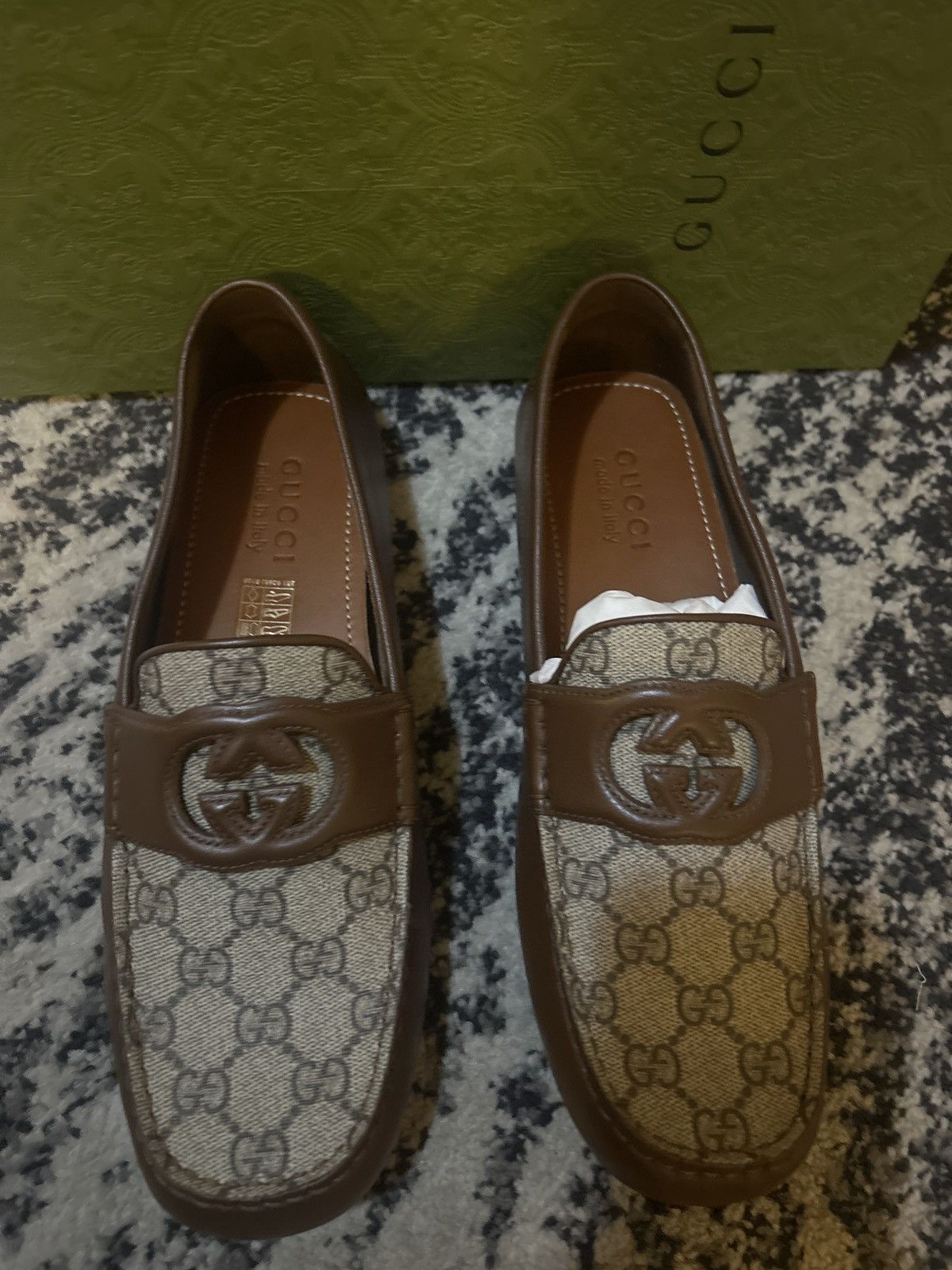 Gucci Gucci GG Logo Interlocking G Driving Loafer Size US 8.5 / EU 41-42 - 6 Thumbnail