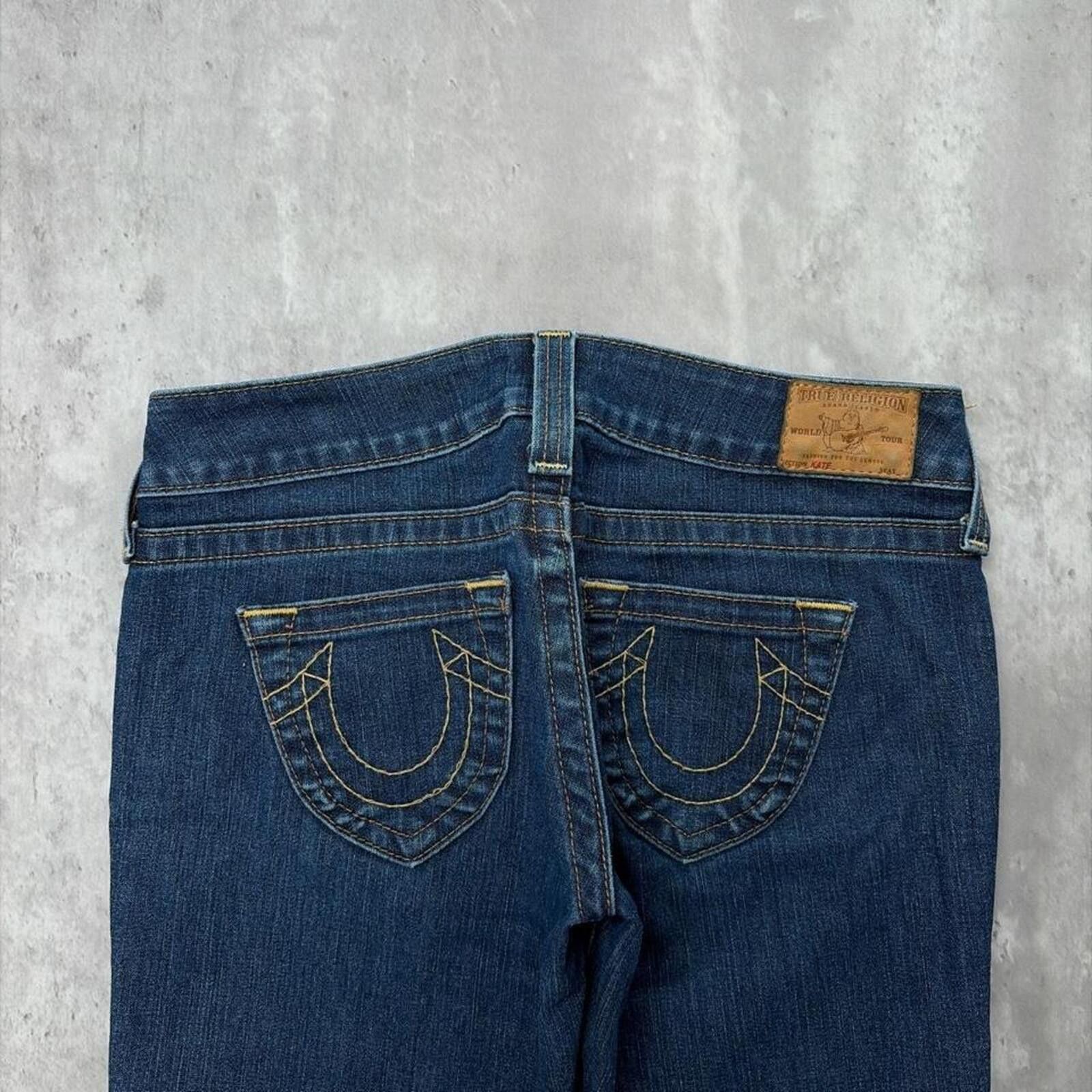 True Religion Y2K Blue True Religion Grunge Gothic Kate Midi Denim Shorts Size 30" / US 8 / IT 44 - 3 Thumbnail