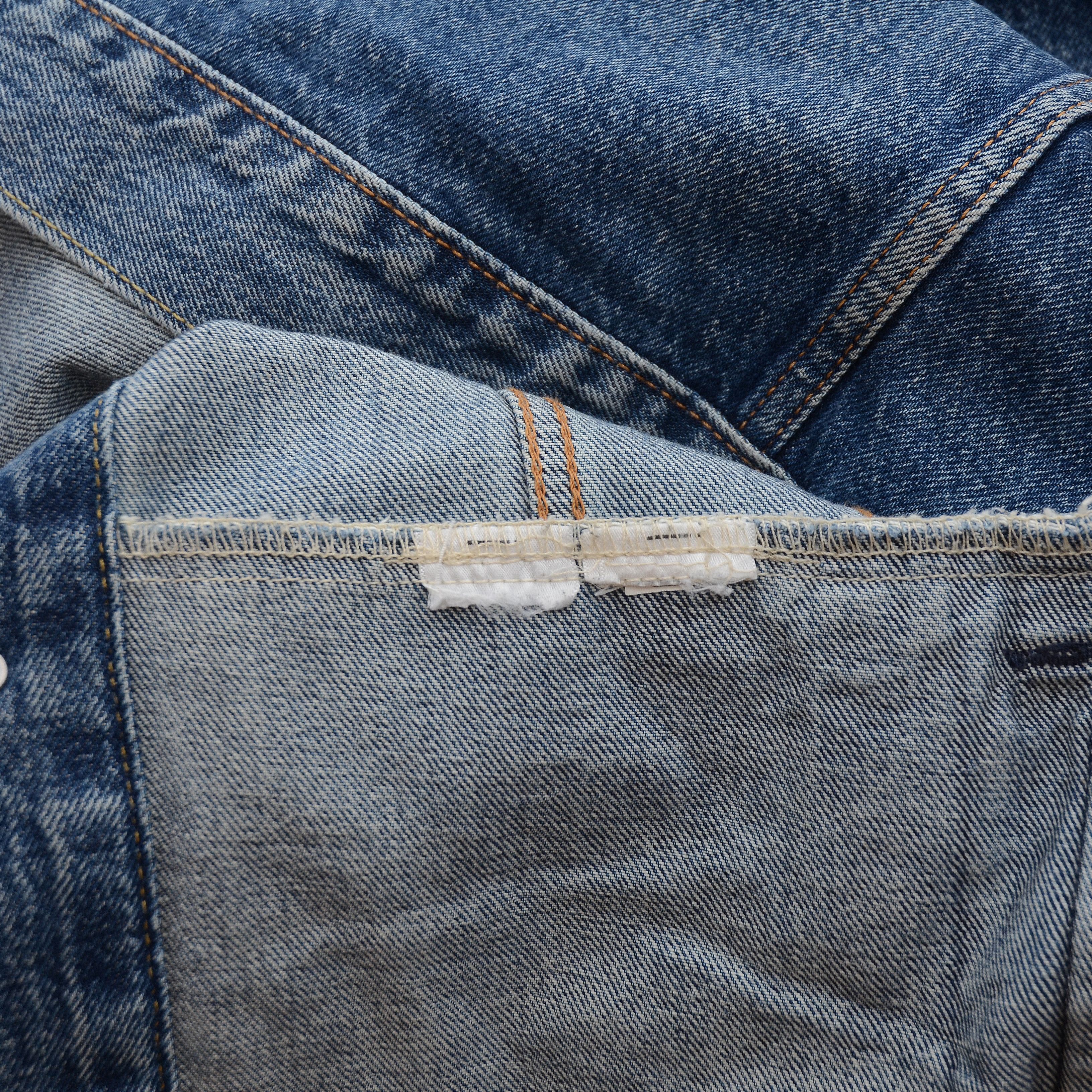 Levi's Levi’s Premium Trucker Jacket Jean Denim Big E Tab Vintage Size US XXL / EU 58 / 5 - 13 Thumbnail