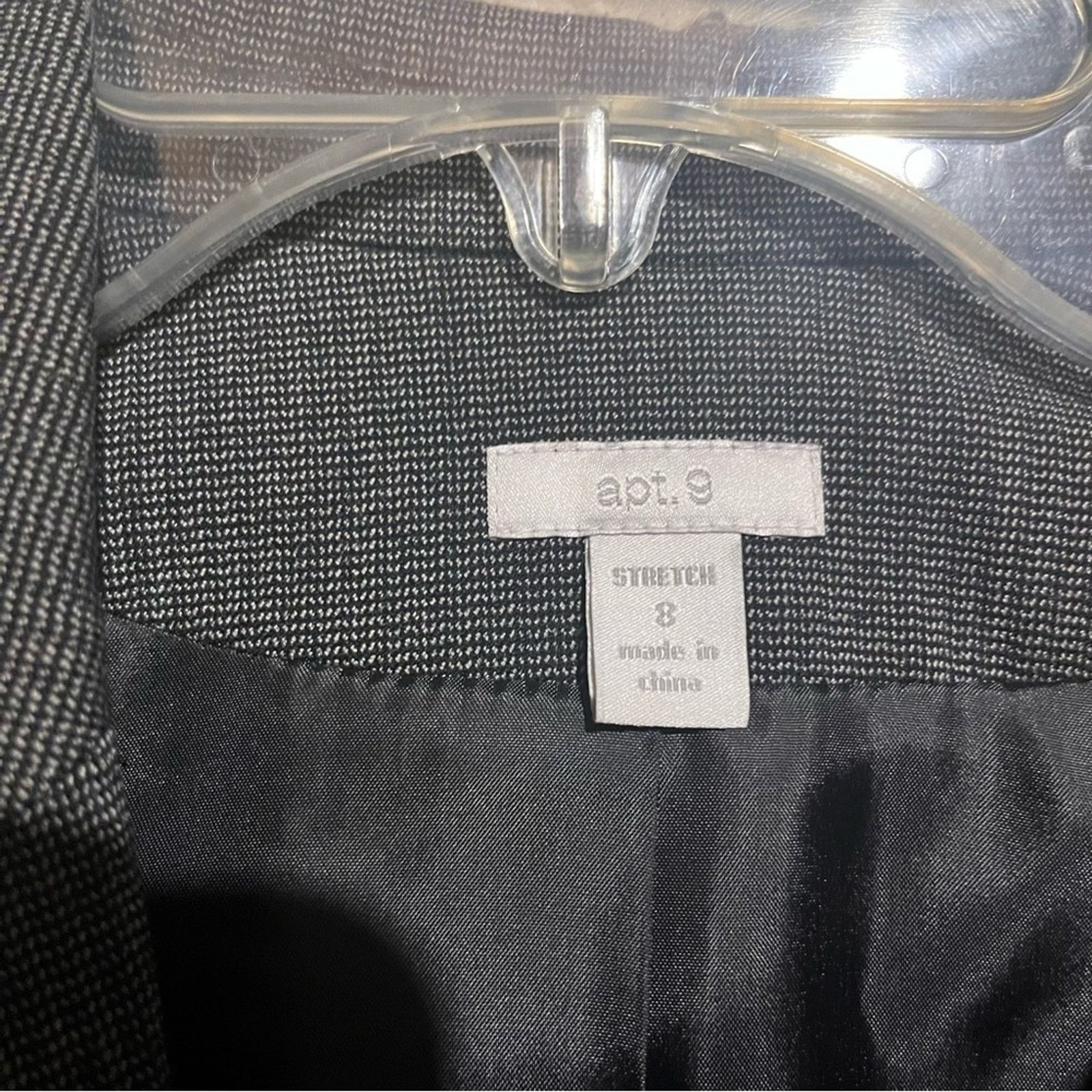 Apt. 9 Apt. 9 Size 8 Stretch Gray 2 Button Long Sleeve Blazer Size M / US 6-8 / IT 42-44 - 3 Thumbnail