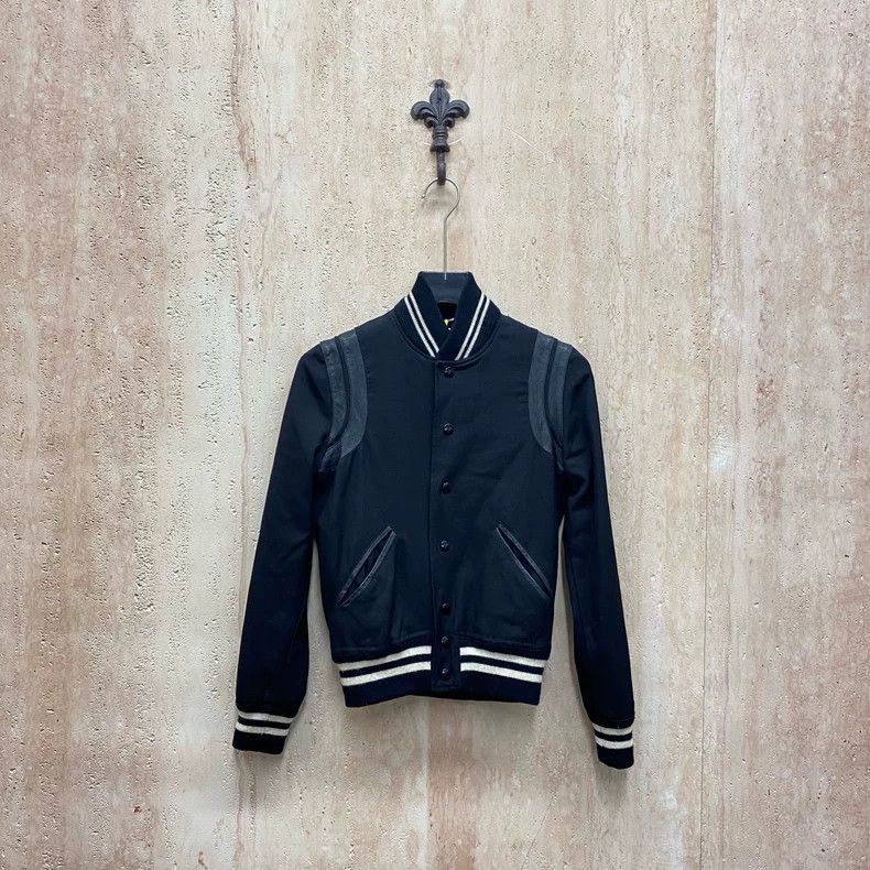 Saint Laurent Paris Saint Laurent SLP Leather Patchwork Bomber Jacket Size US XXS / EU 40 - 1 Thumbnail