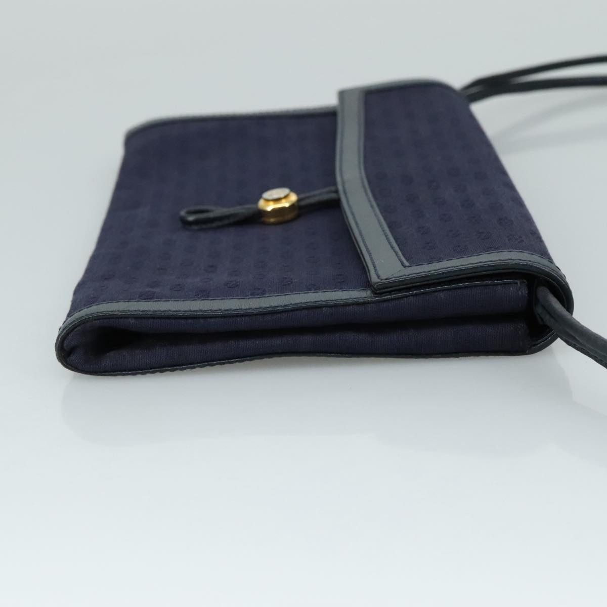 Gucci GUCCI Micro GG Canvas Shoulder Bag Navy Size ONE SIZE - 4 Thumbnail