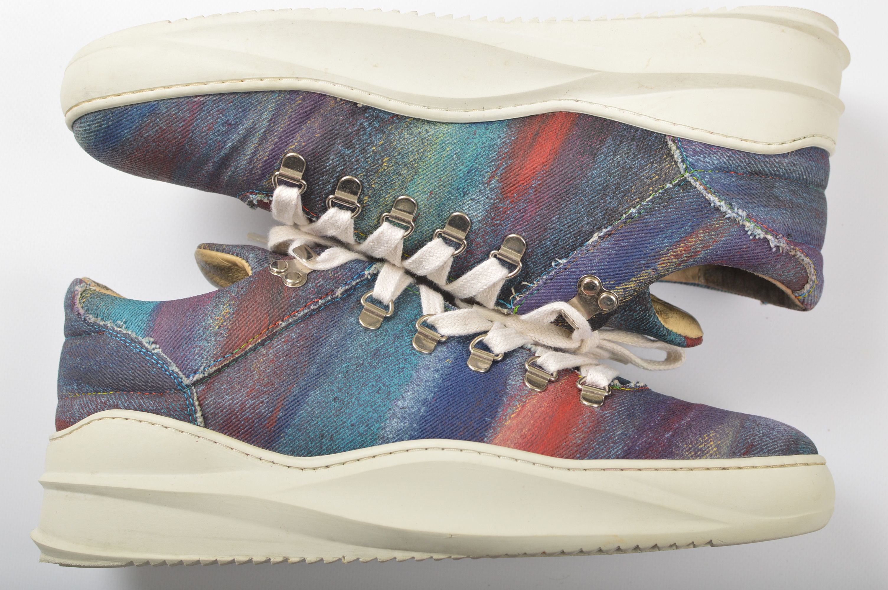 Filling Pieces Filling Pieces Artemis Multicolor Canvas Sneakers Size US 11 / EU 44 - 5 Thumbnail