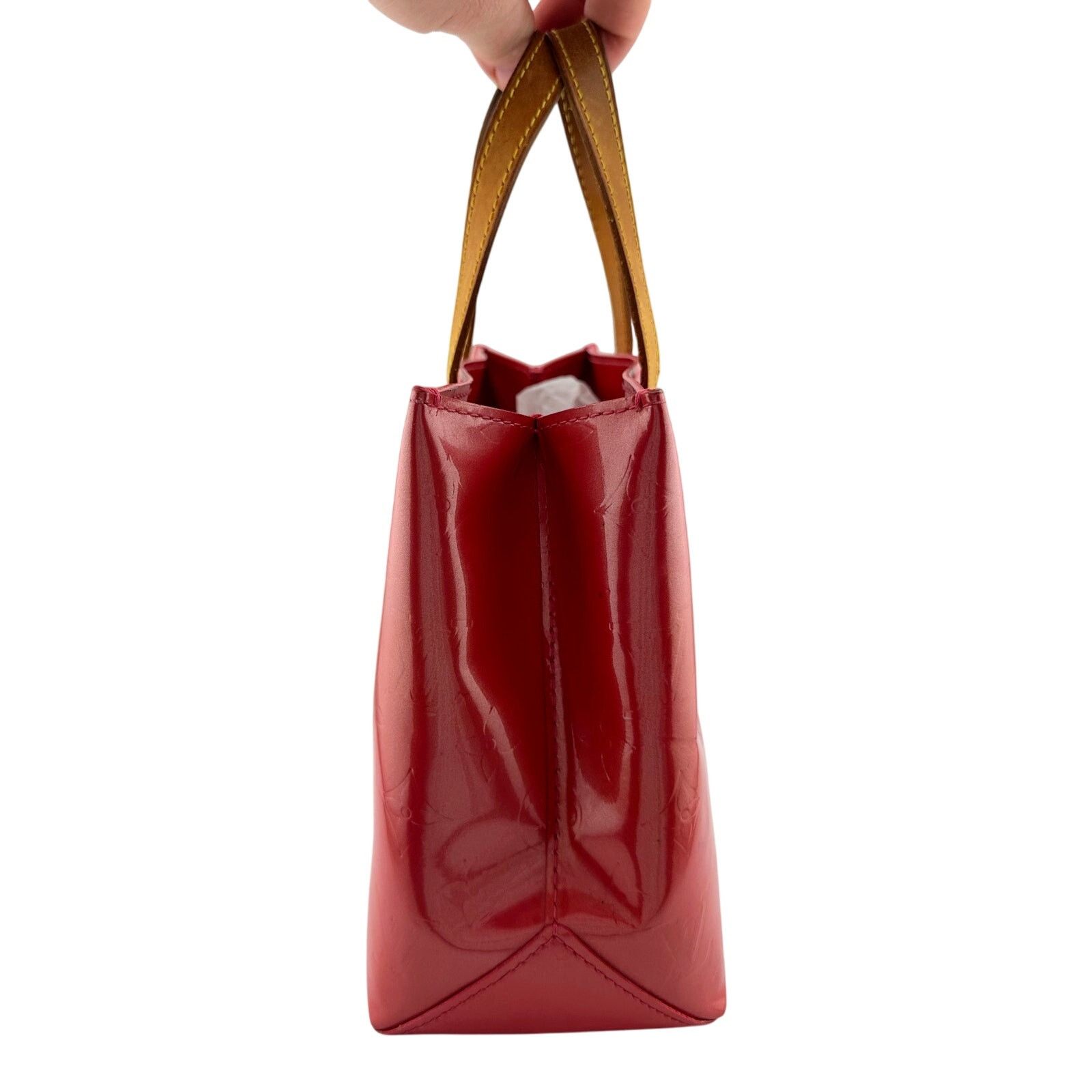 Louis Vuitton Louis Vuitton Monogram Vernis Reade PM Hand Bag - Red M91088 Size ONE SIZE - 12 Thumbnail
